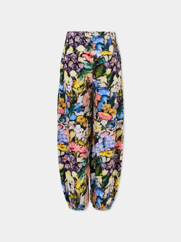 Pantaloni multicolor per bambina con stampa floreale,Molo,2W25I207 9384