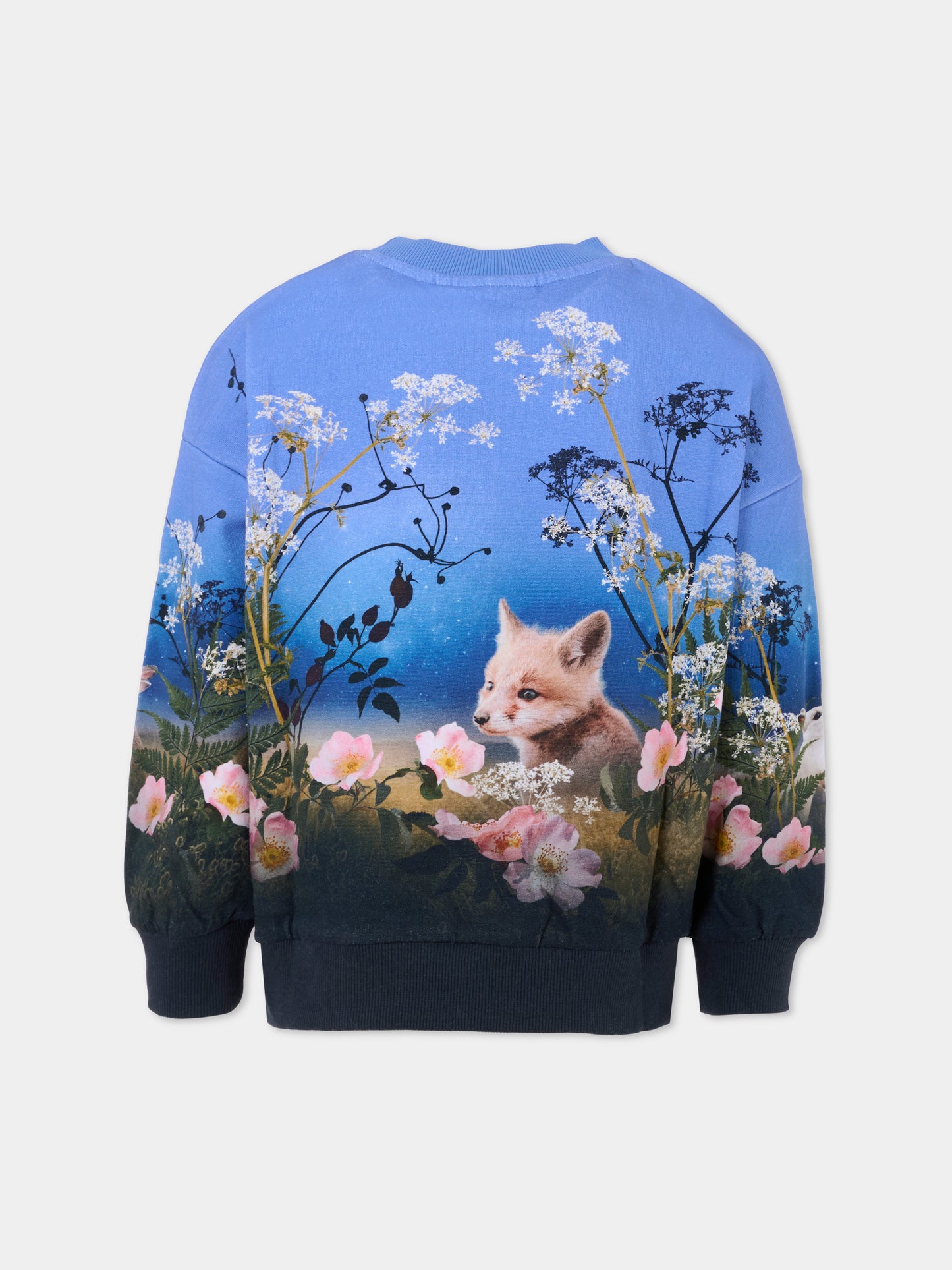 Felpa Maxi blu per bambina con luna,Molo,2W25J211 9625