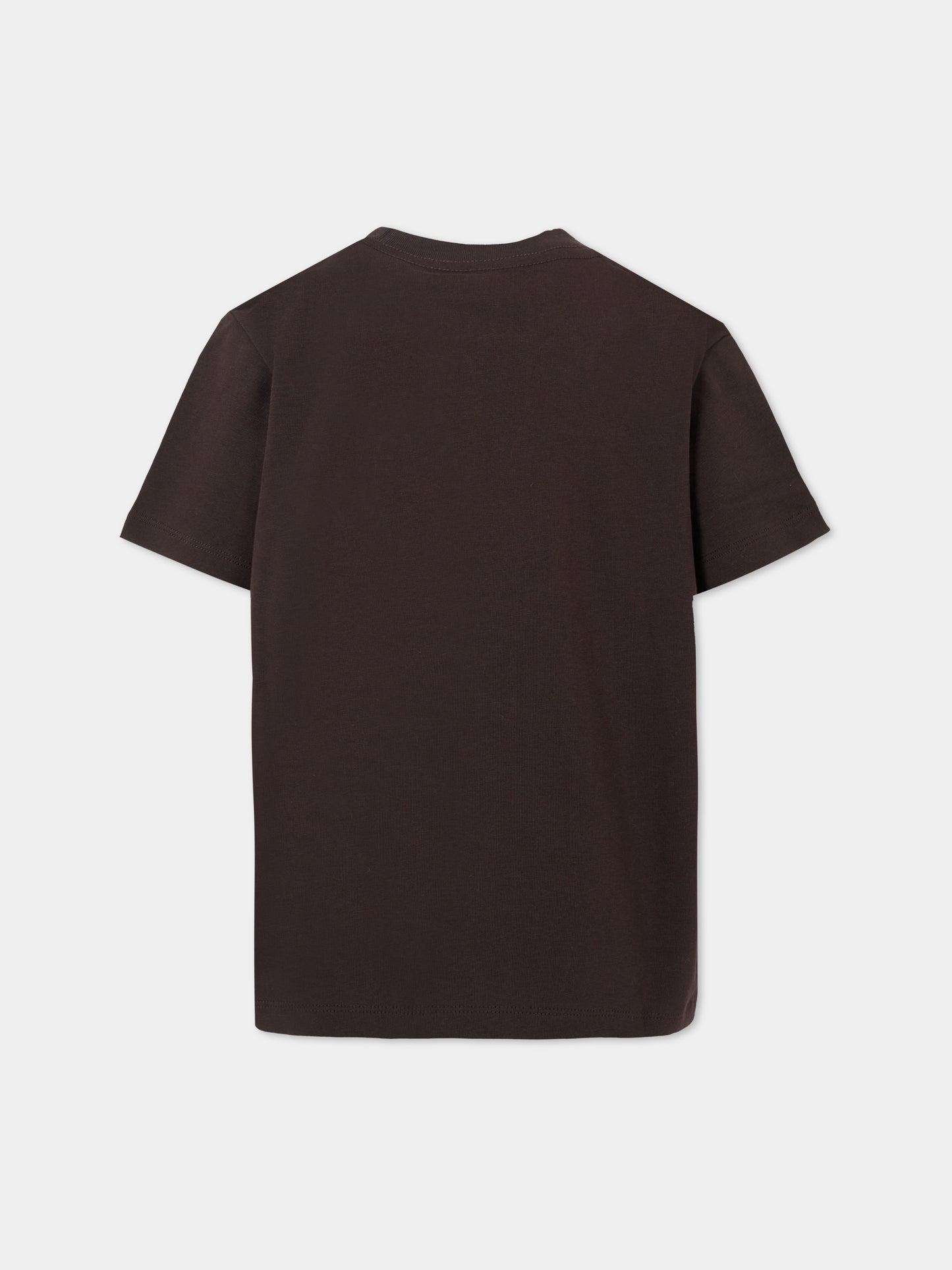 T-shirt Riley marrone per bambino con orsi,Molo,1W25A203 9640