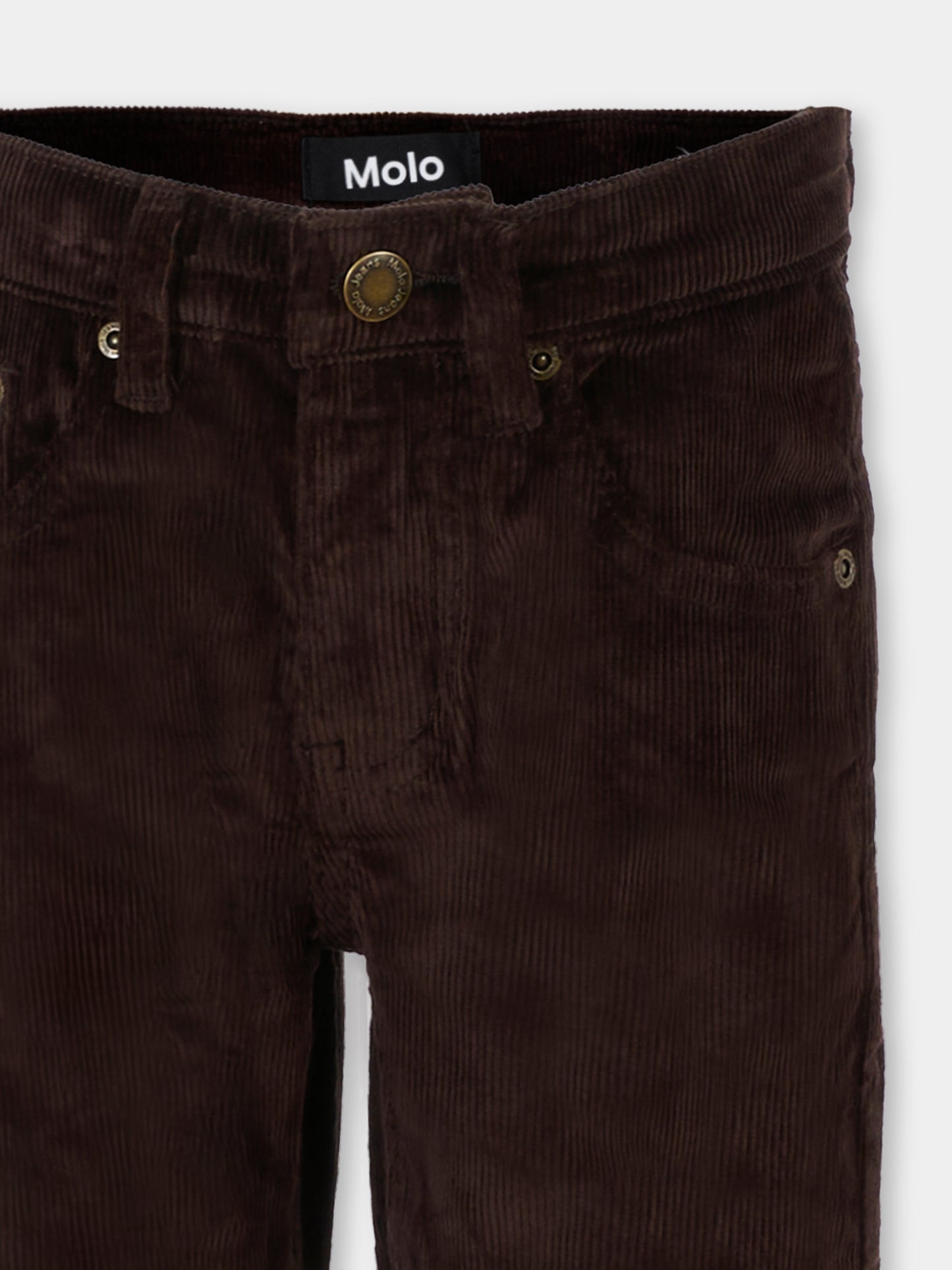 Pantaloni Andy marroni per bambino,Molo,1W25I104 5522