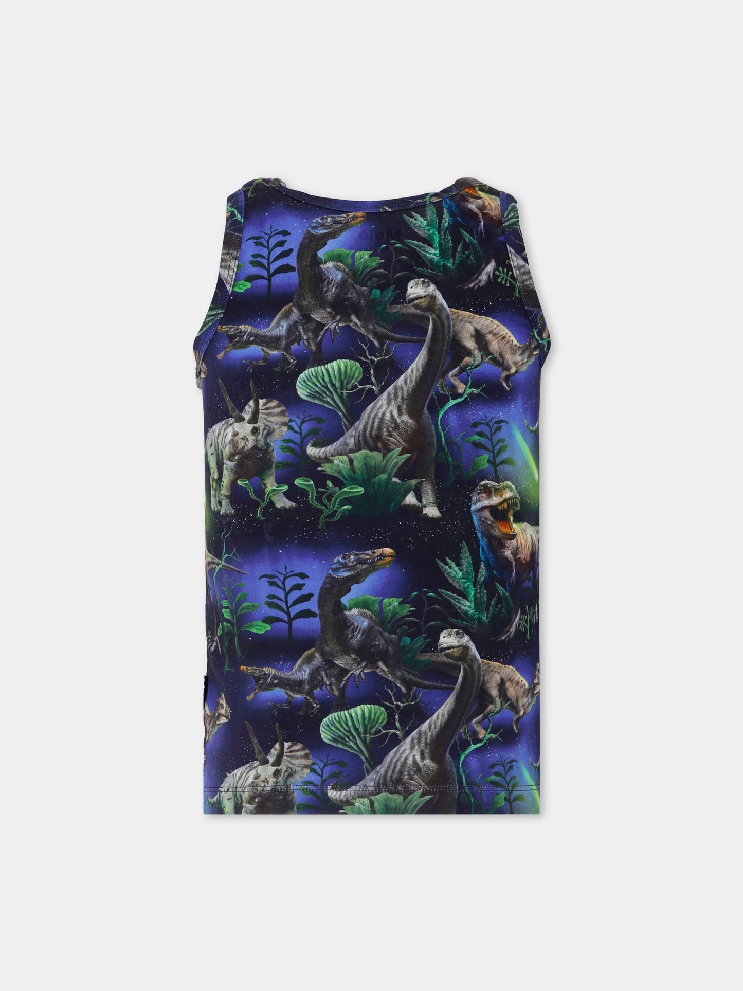 Set canottiere Jayden blu per bambino dinosauri,Molo,1W25Q101 9457