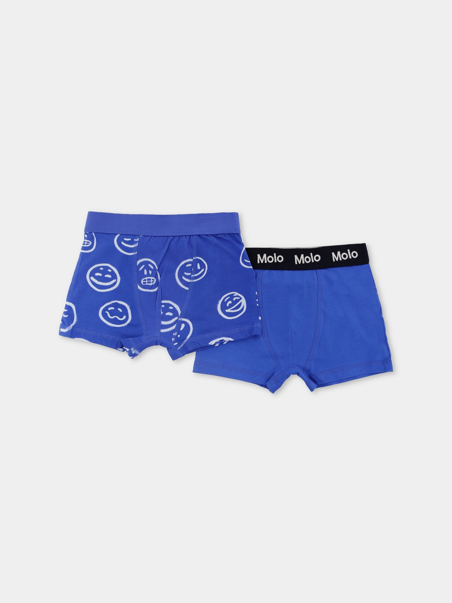 Set boxer Justin blu per bambino con smile,Molo,1W25Q201 9458