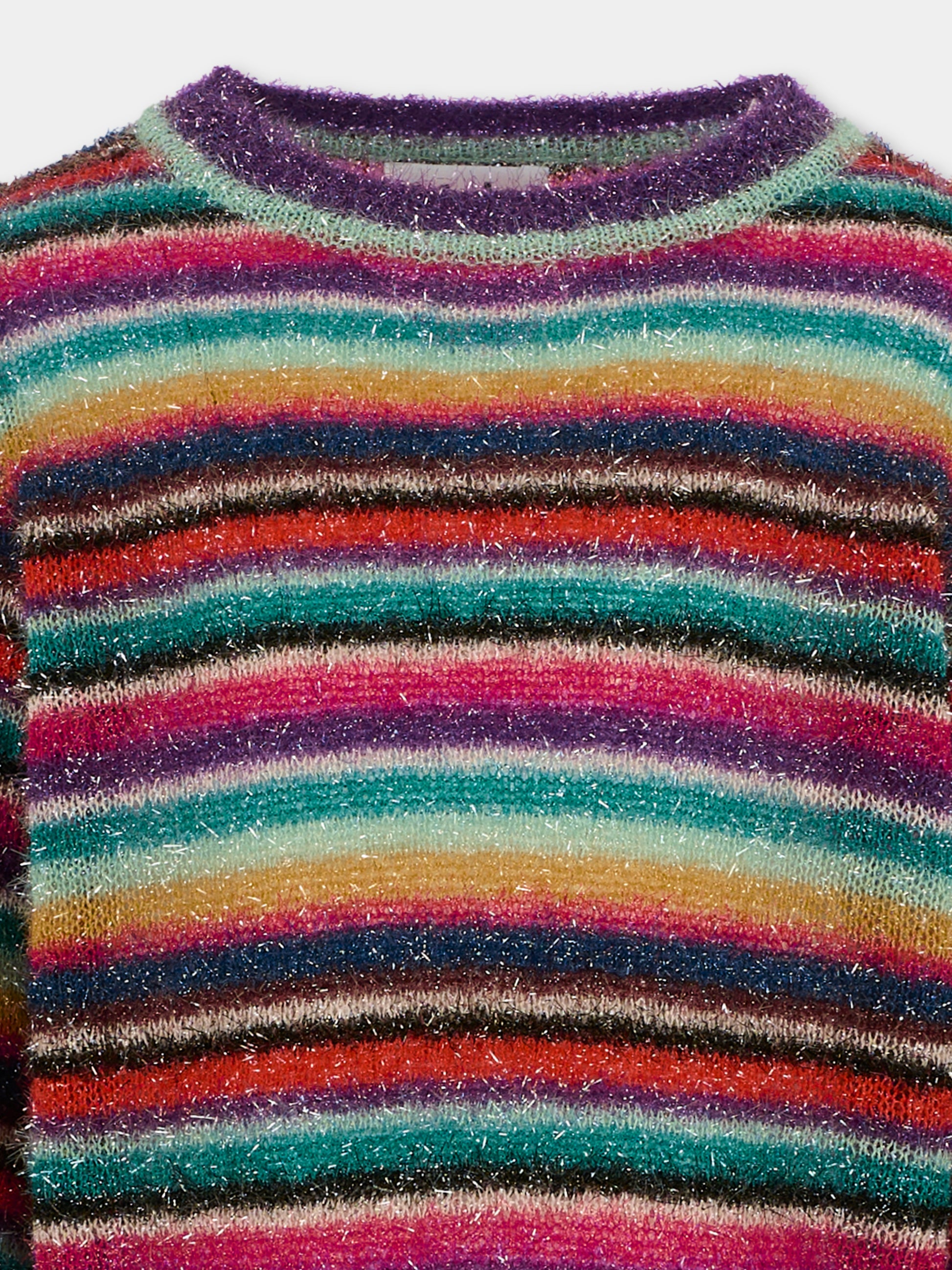 Maglione Germina multicolor per bambina con logo,Molo,2W25K208 9415