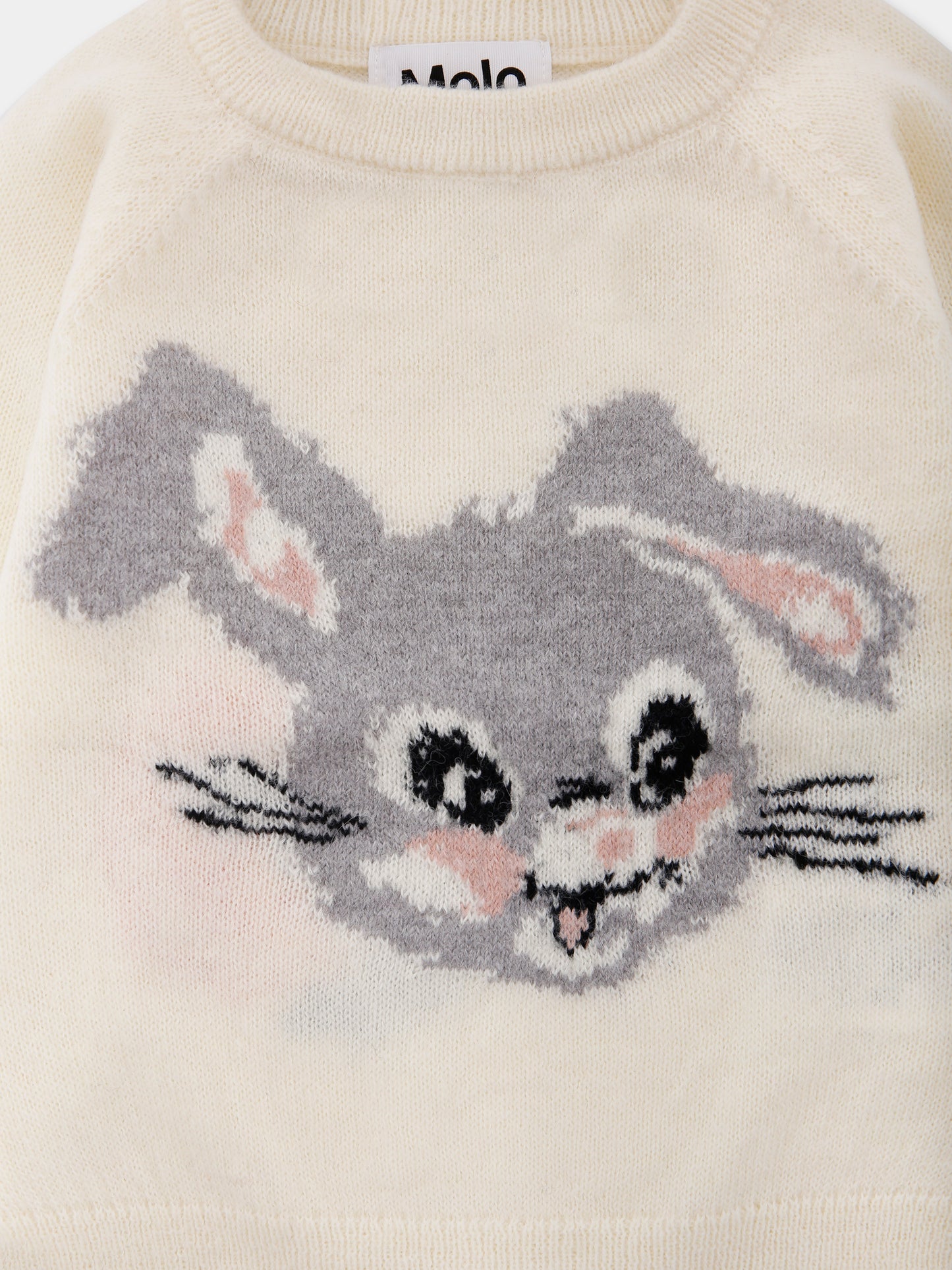 Maglione Gilby avorio per neonata con coniglio,Molo,4W25K203 9653