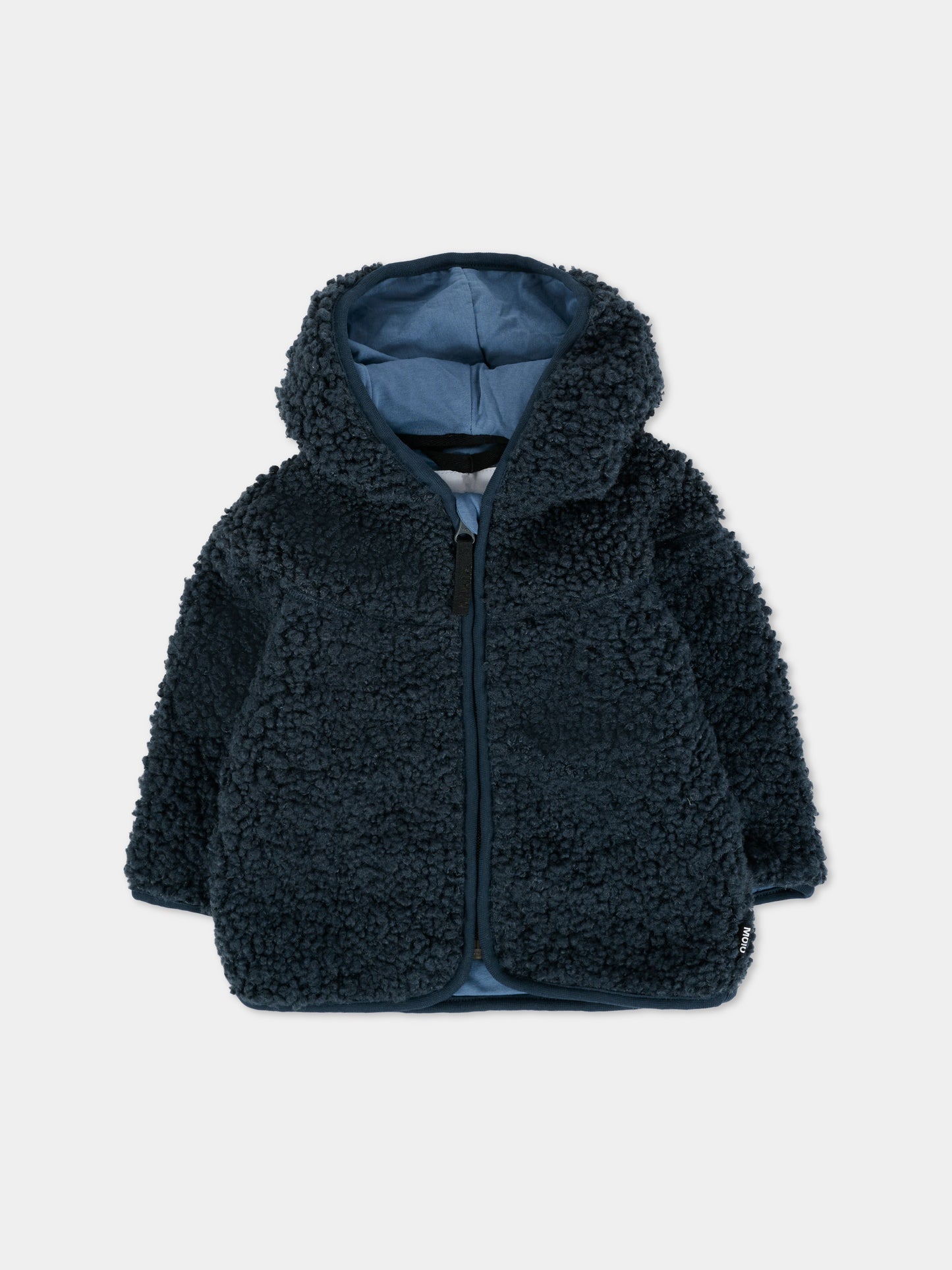 Ecopelliccia Ummi blu per neonati con orecchie,Molo,5W25L205 8753