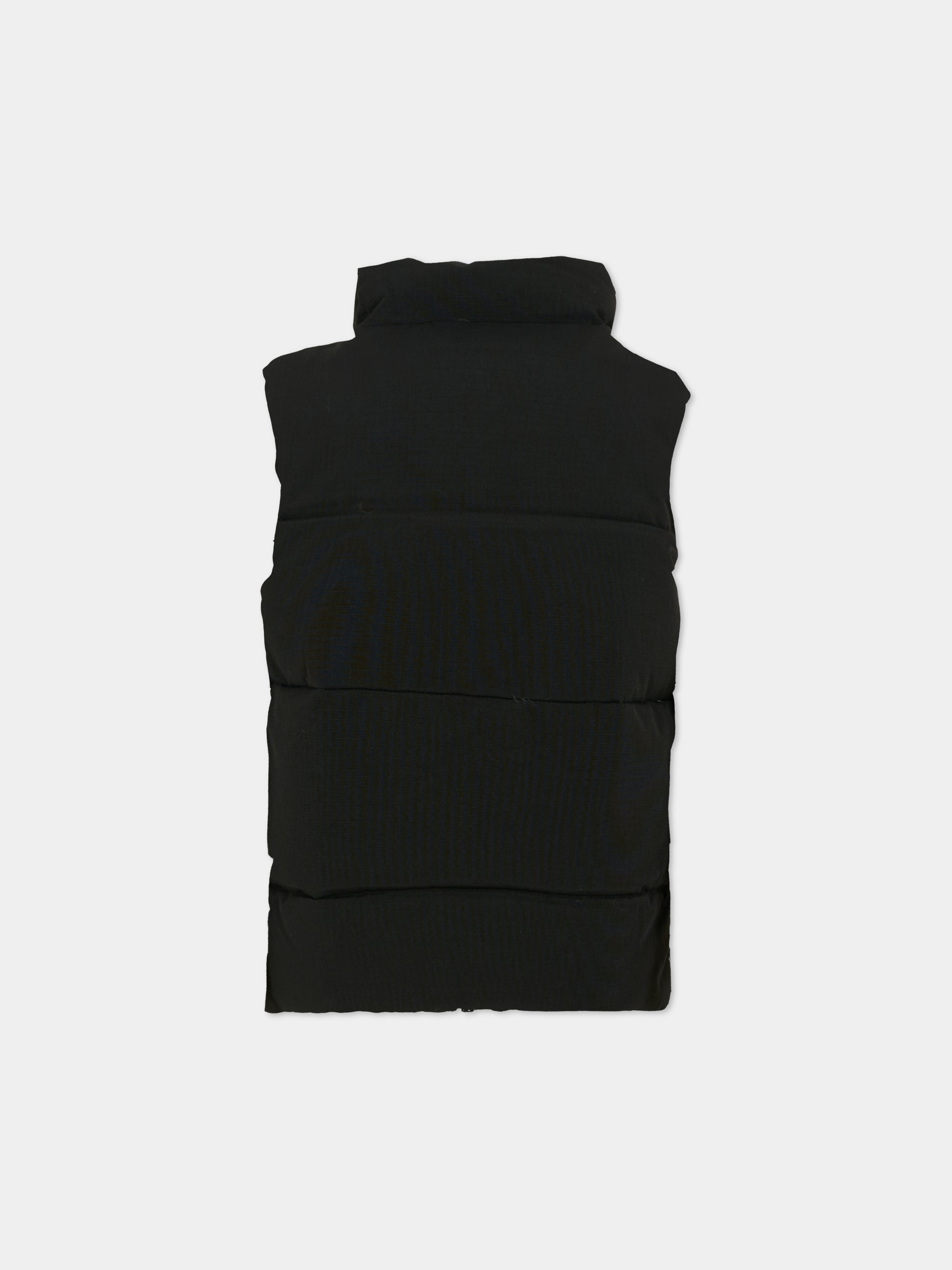 Gilet Hieke nero per bambino con logo,Molo,5W25M201 0099