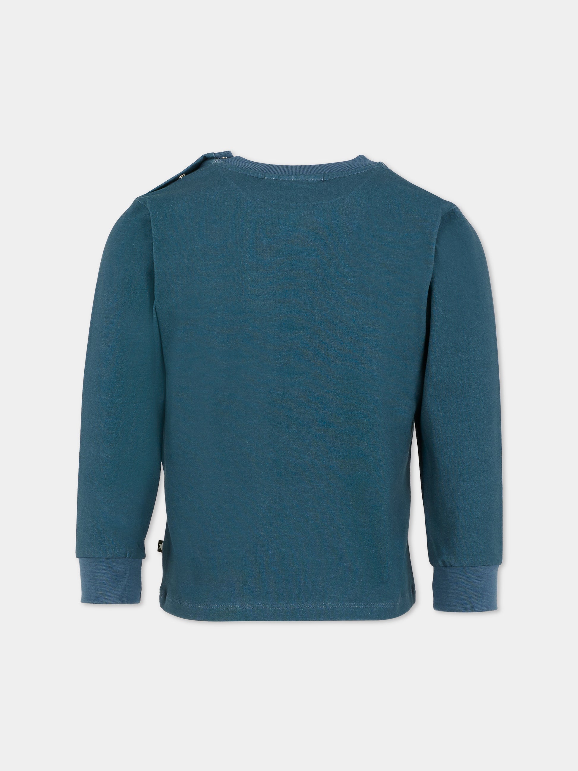 T-shirt Eloy blu per bambino con cani,Molo,6W25A404 9679