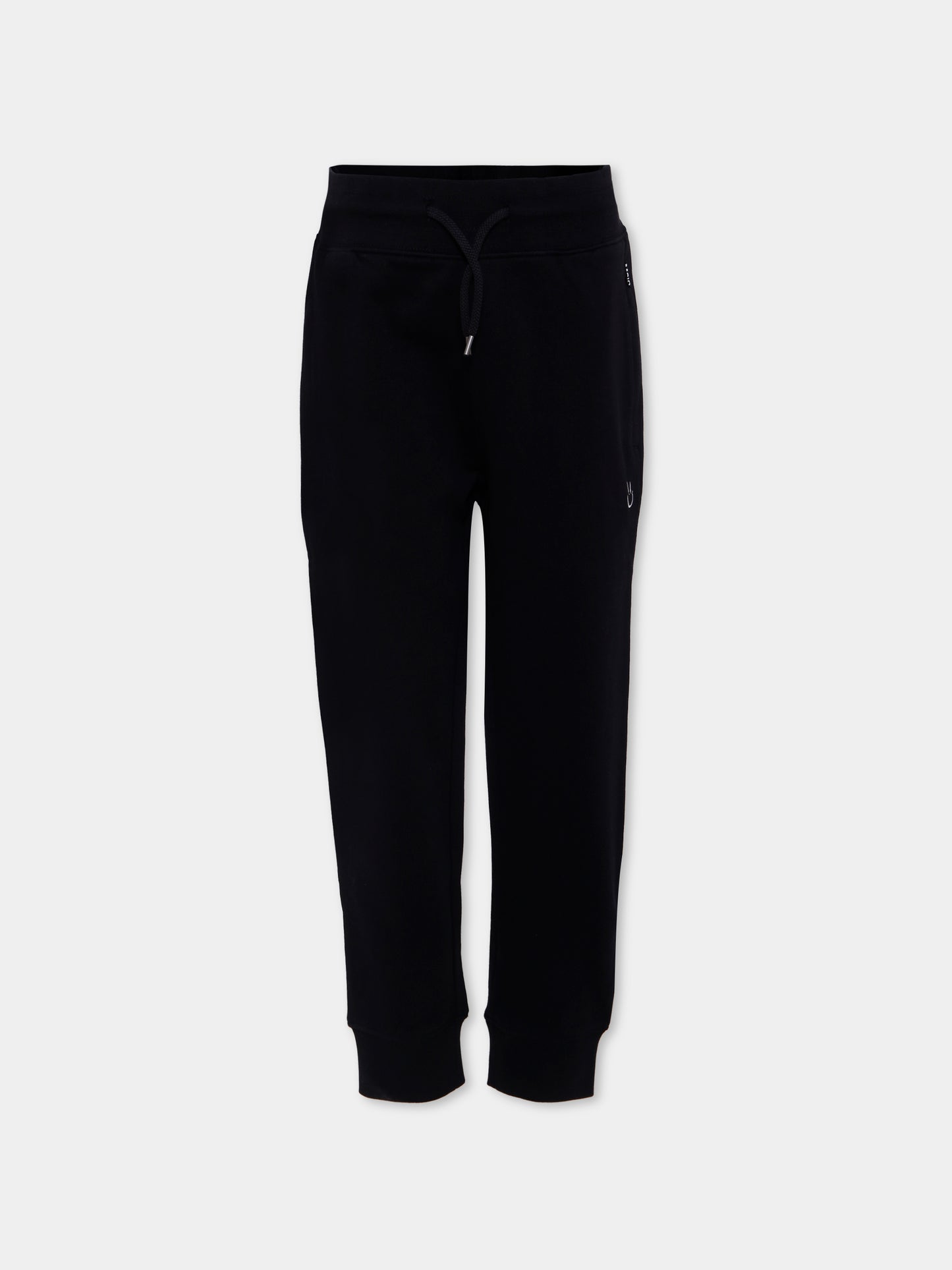 Pantaloni Alvar neri per bambini con smile,Molo,6W25I202 0099