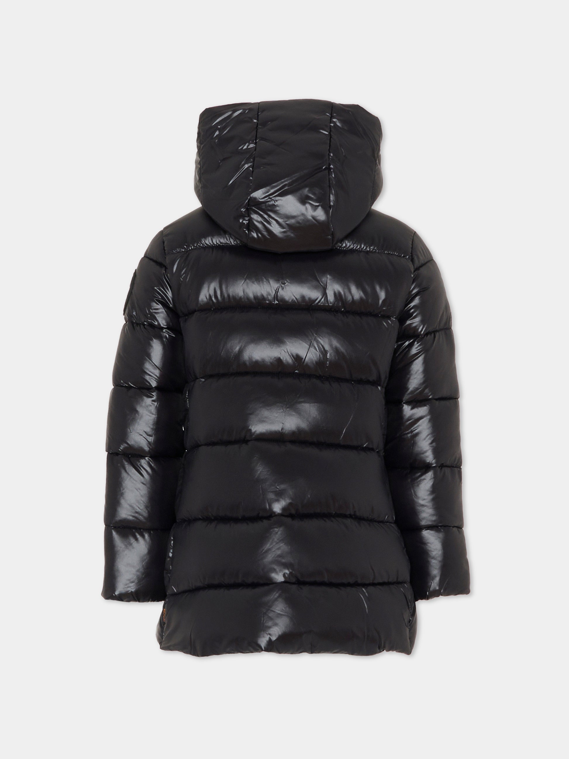 Piumino Kelli nero per bambina con logo,Save The Duck Kids,J42445G LOVE21 10000