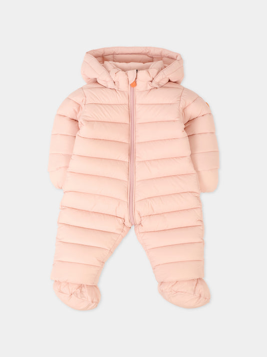 Piumino Storm rosa per neonata con logo,Save The Duck Kids,I30002X GIGA21 80007