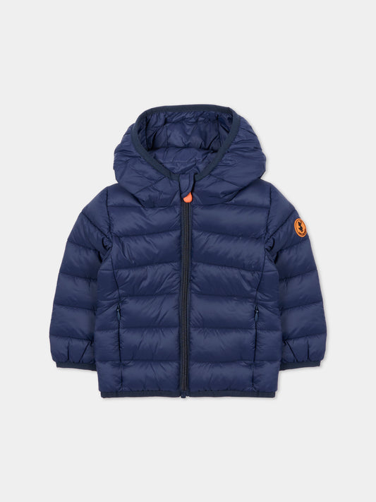 Piumino Wally blu per neonato con logo,Save The Duck Kids,I30003X GIGA21 90000