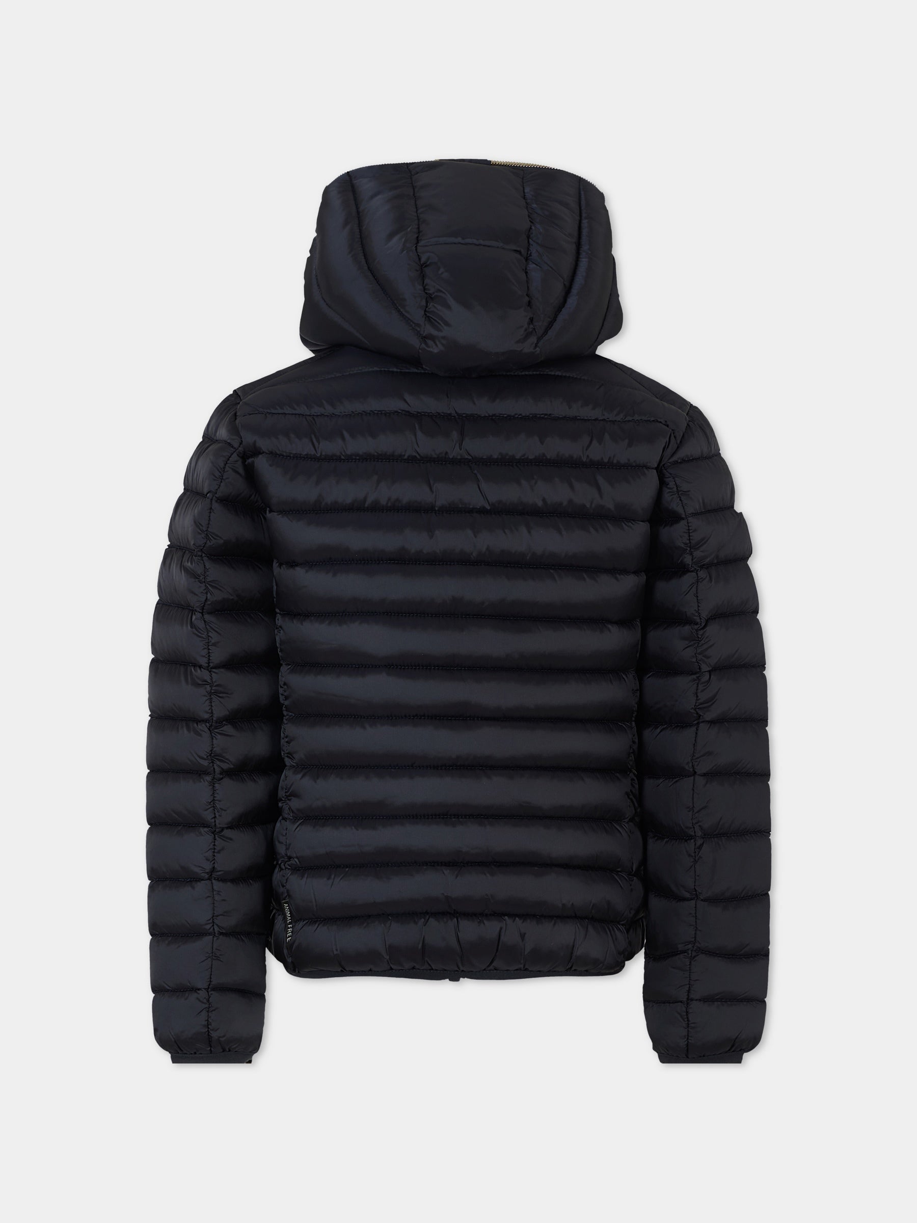 Piumino Iris blu per bambina con logo,Save The Duck Kids,J32310G IRIS21 90010