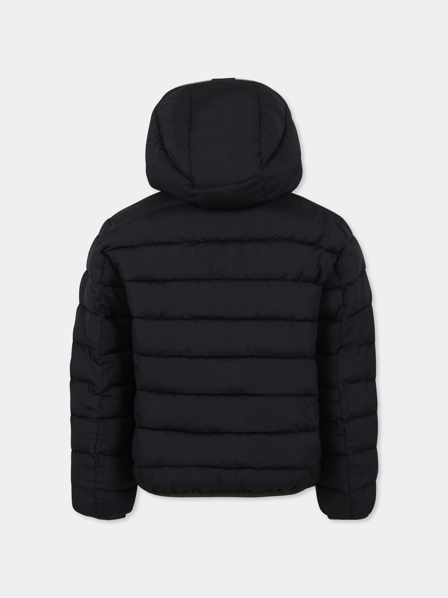 Piumino Oliver verde reversibile per bambino,Save The Duck Kids,J33600B MATT19 50071