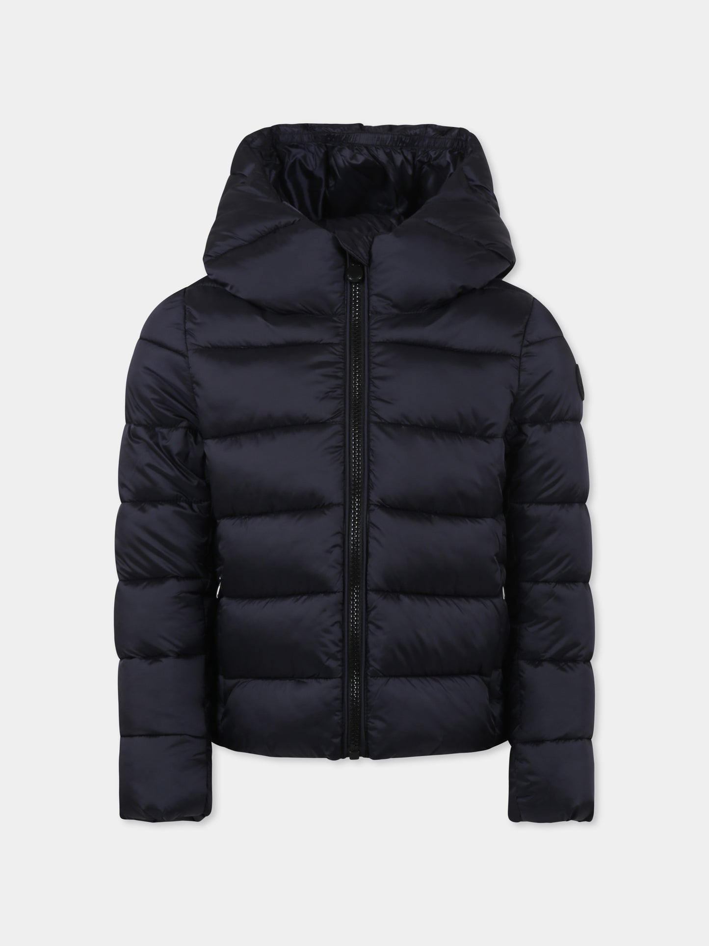 Piumino Bibi nero per bambina con logo,Save The Duck Kids,J31398G JADE19 10000