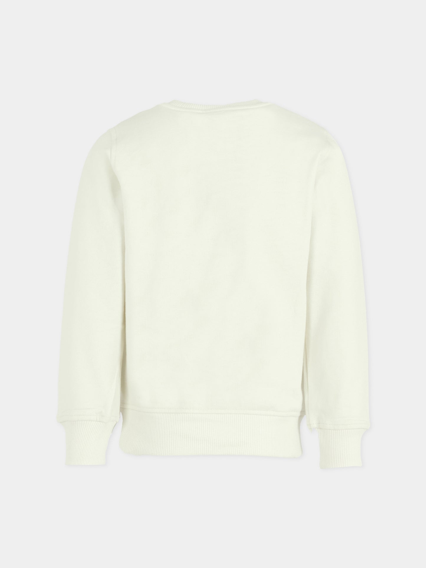 Felpa avorio per bambini con Teddy Bear,Moschino Kids,HPF08V LCA83 10063