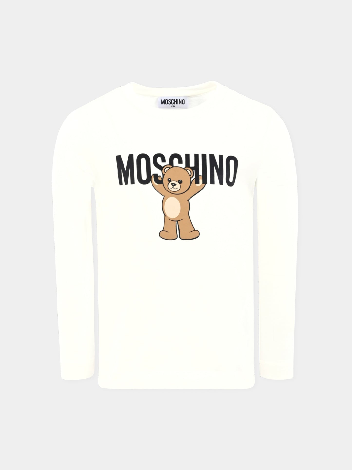 T-shirt avorio per bambini con Teddy Bear,Moschino Kids,HTO00J LAA10 10063