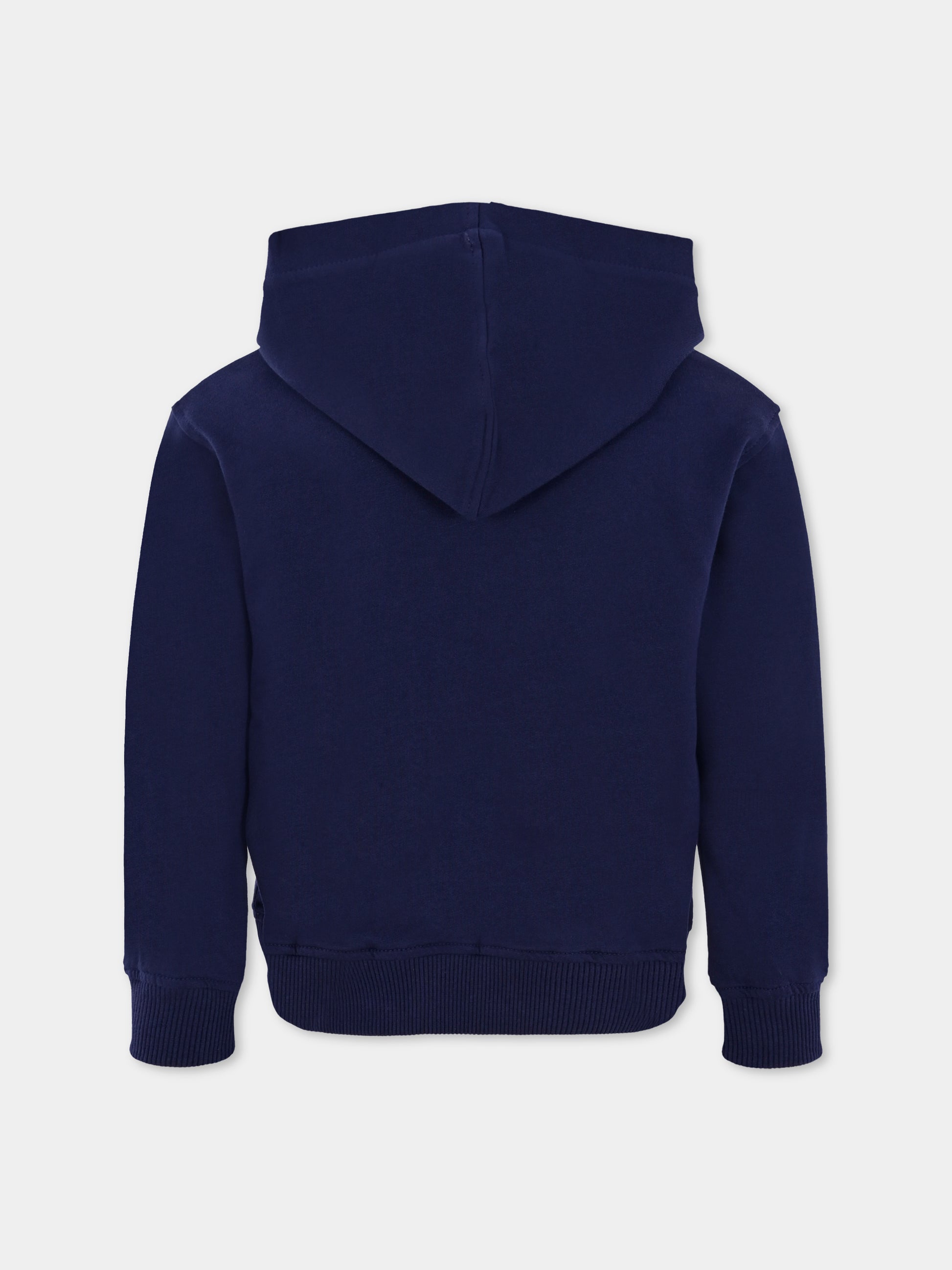 Felpa blu per bambini con Teddy Bear,Moschino Kids,HUF09F LCA40 40016