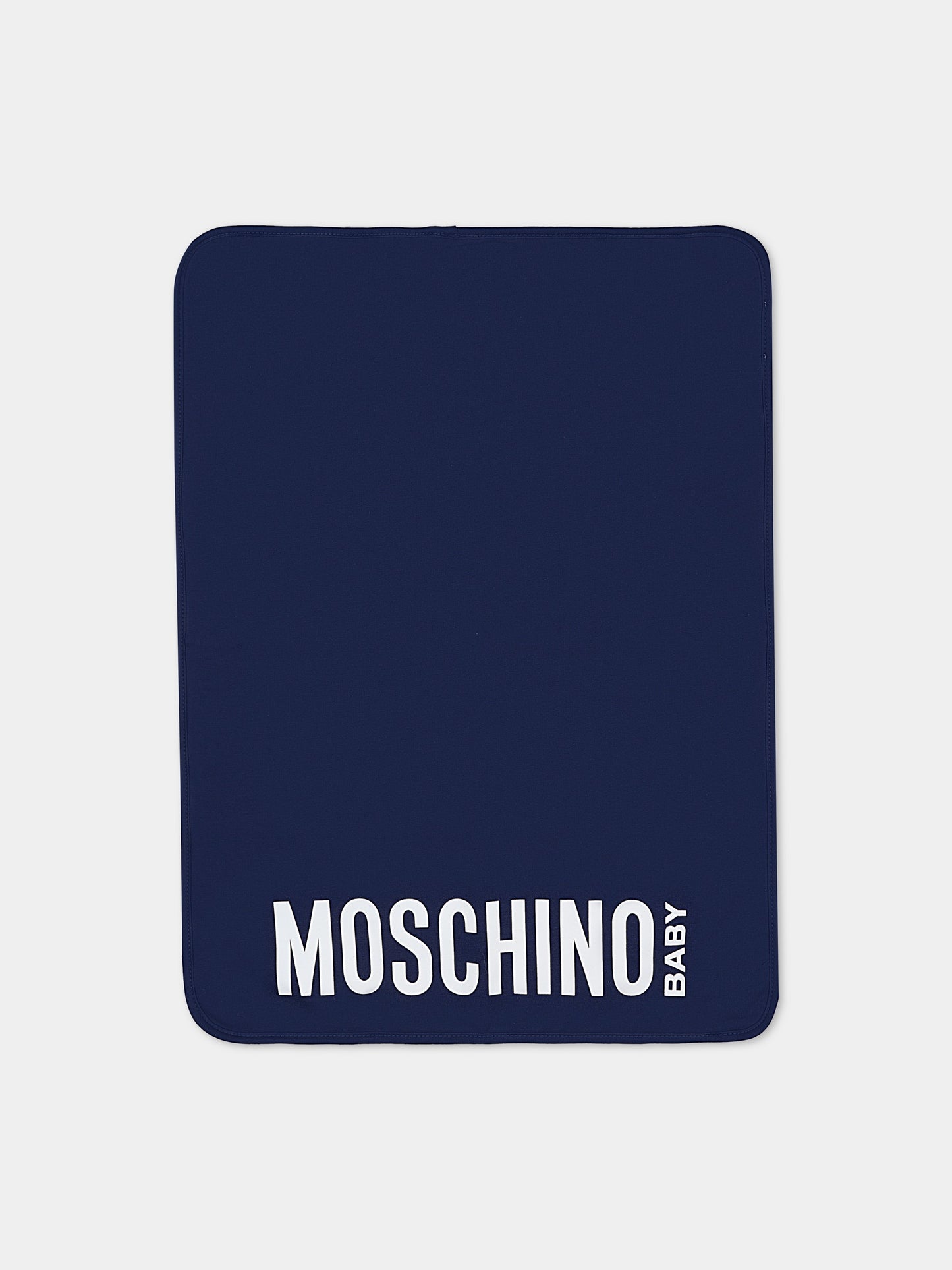 Borsa mamma blu per neonati con Teddy Bear,Moschino Kids,MMX04K L3A89 40016