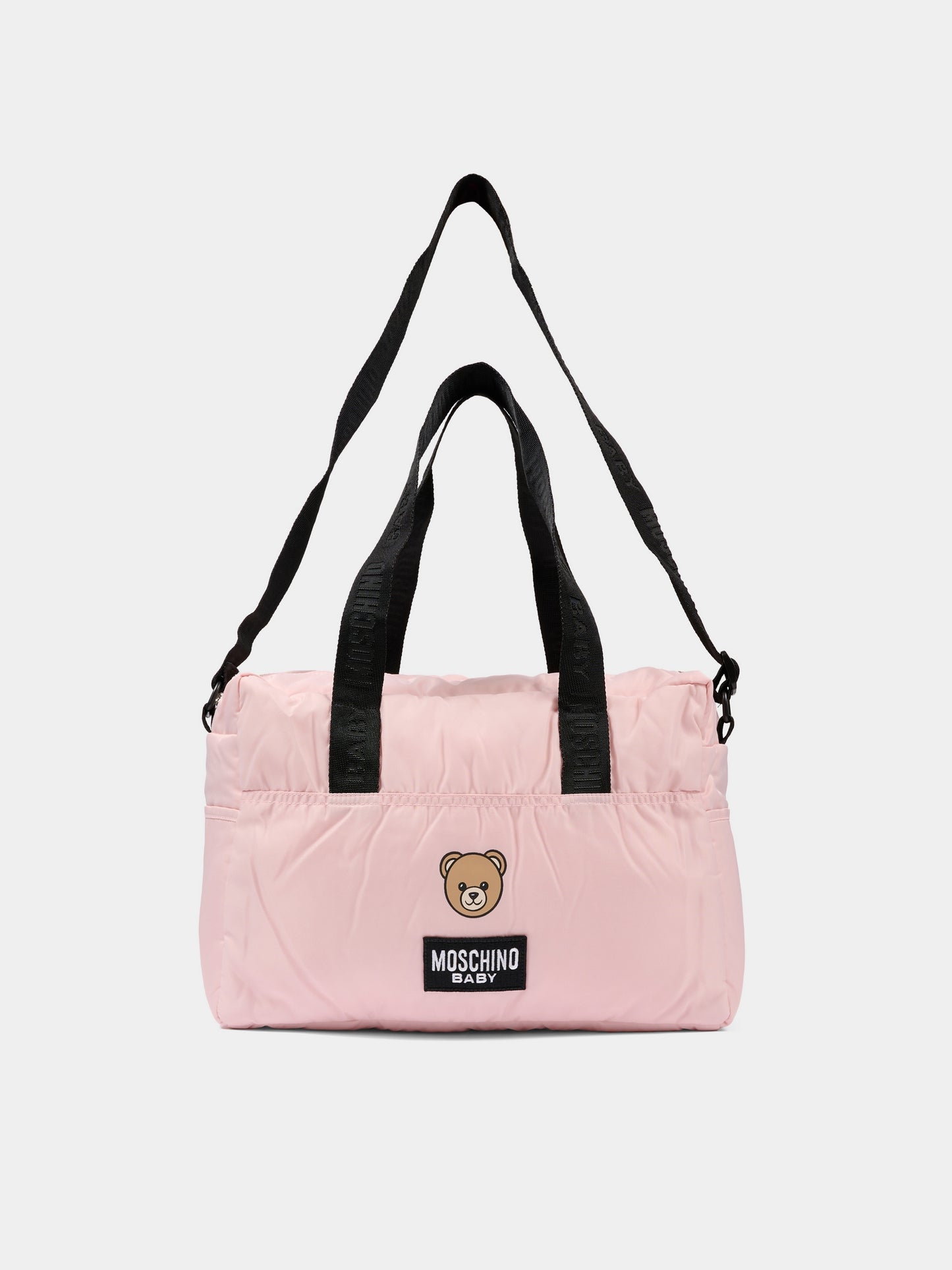 Borsa mamma rosa per neonata con Teddy Bear,Moschino Kids,MMX04K L3A89 50209