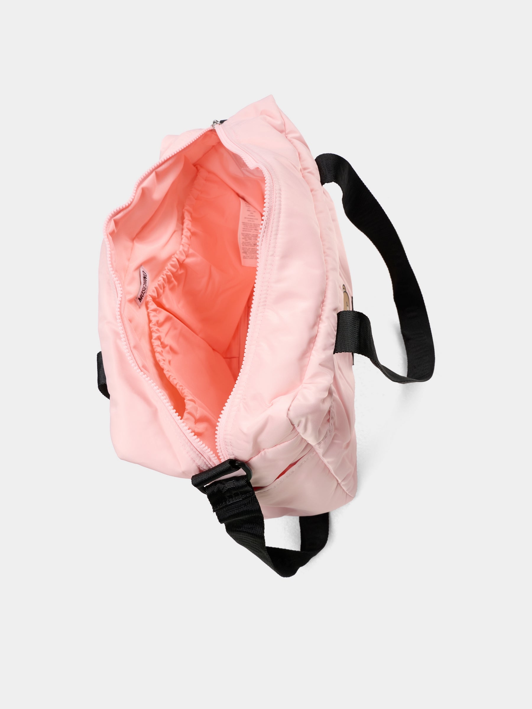 Borsa mamma rosa per neonata con Teddy Bear,Moschino Kids,MMX04K L3A89 50209