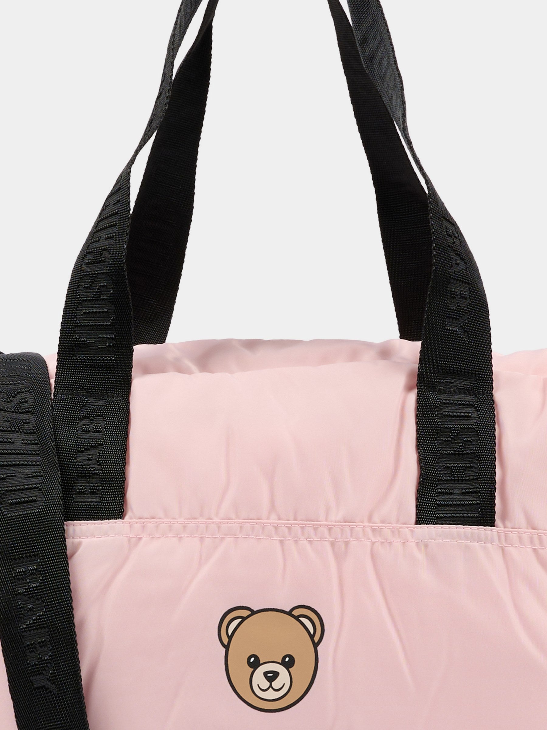 Borsa mamma rosa per neonata con Teddy Bear,Moschino Kids,MMX04K L3A89 50209