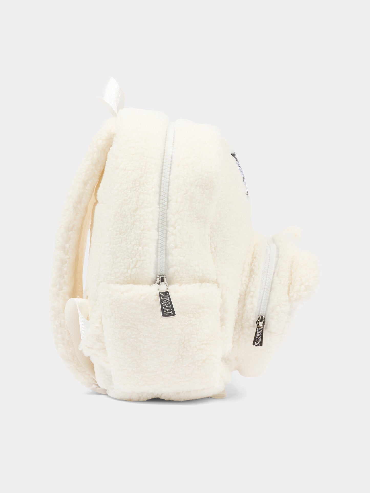 Zaino avorio per neonati con Teddy Bear,Moschino Kids,MUX05D LIA00 10063