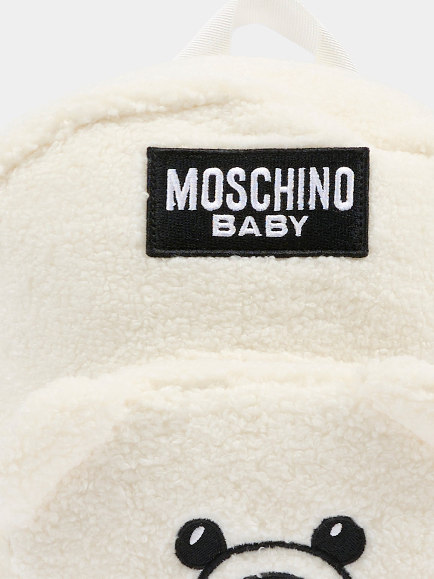 Zaino avorio per neonati con Teddy Bear,Moschino Kids,MUX05D LIA00 10063