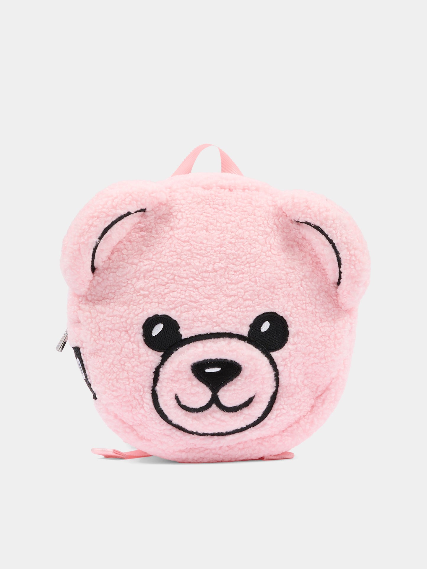 Zaino rosa per neonata con Teddy Bear,Moschino Kids,MUX05E LIA00 50209