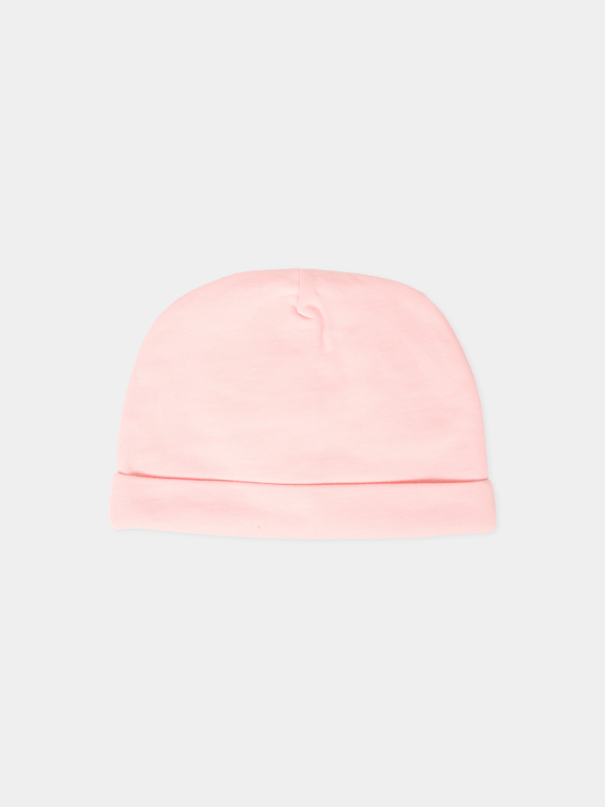 Berretto rosa per neonata con Teddy Bear,Moschino Kids,MUX05L LCA40 50209