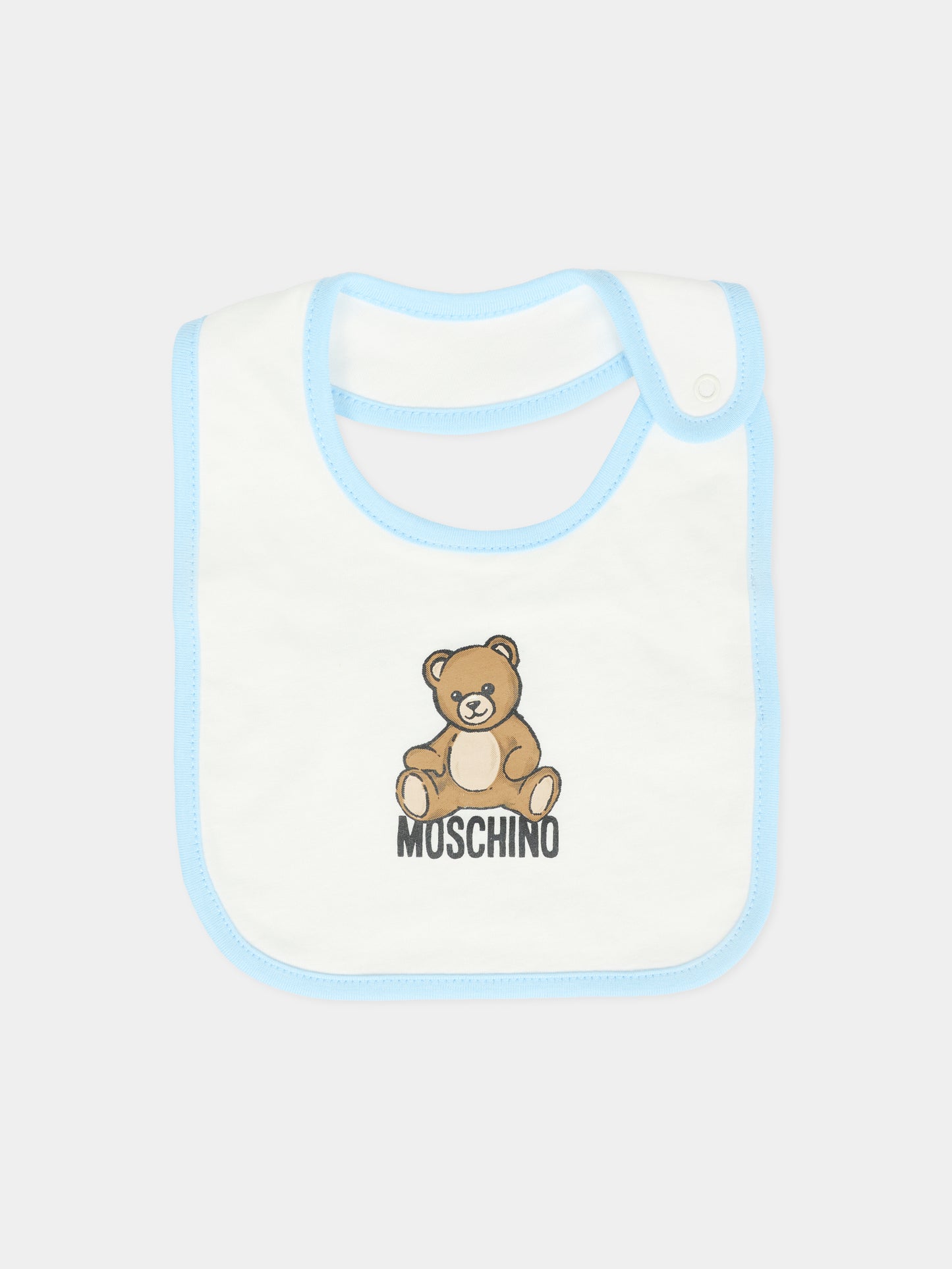 Set tutine celeste per neonato con Teddy Bear,Moschino Kids,MUY08B LCA40 40304