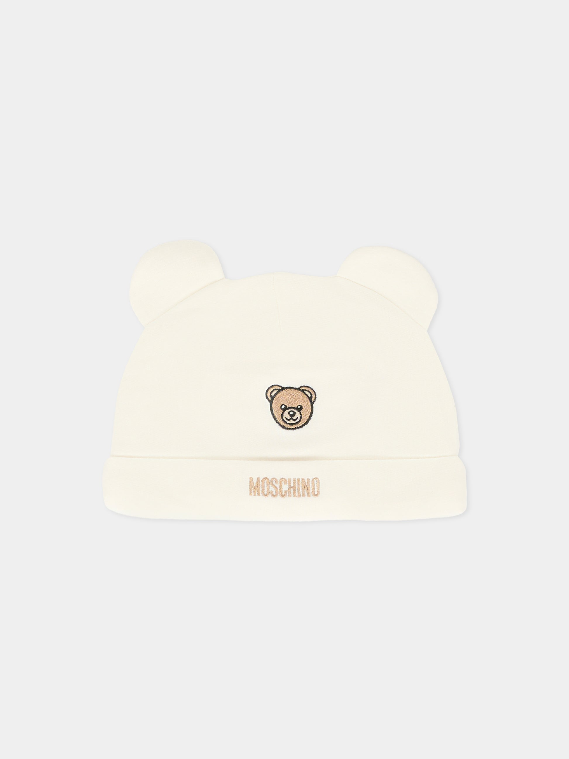 Set tutina avorio per neonati con Teddy Bear,Moschino Kids,MUY08G LCA60 10063