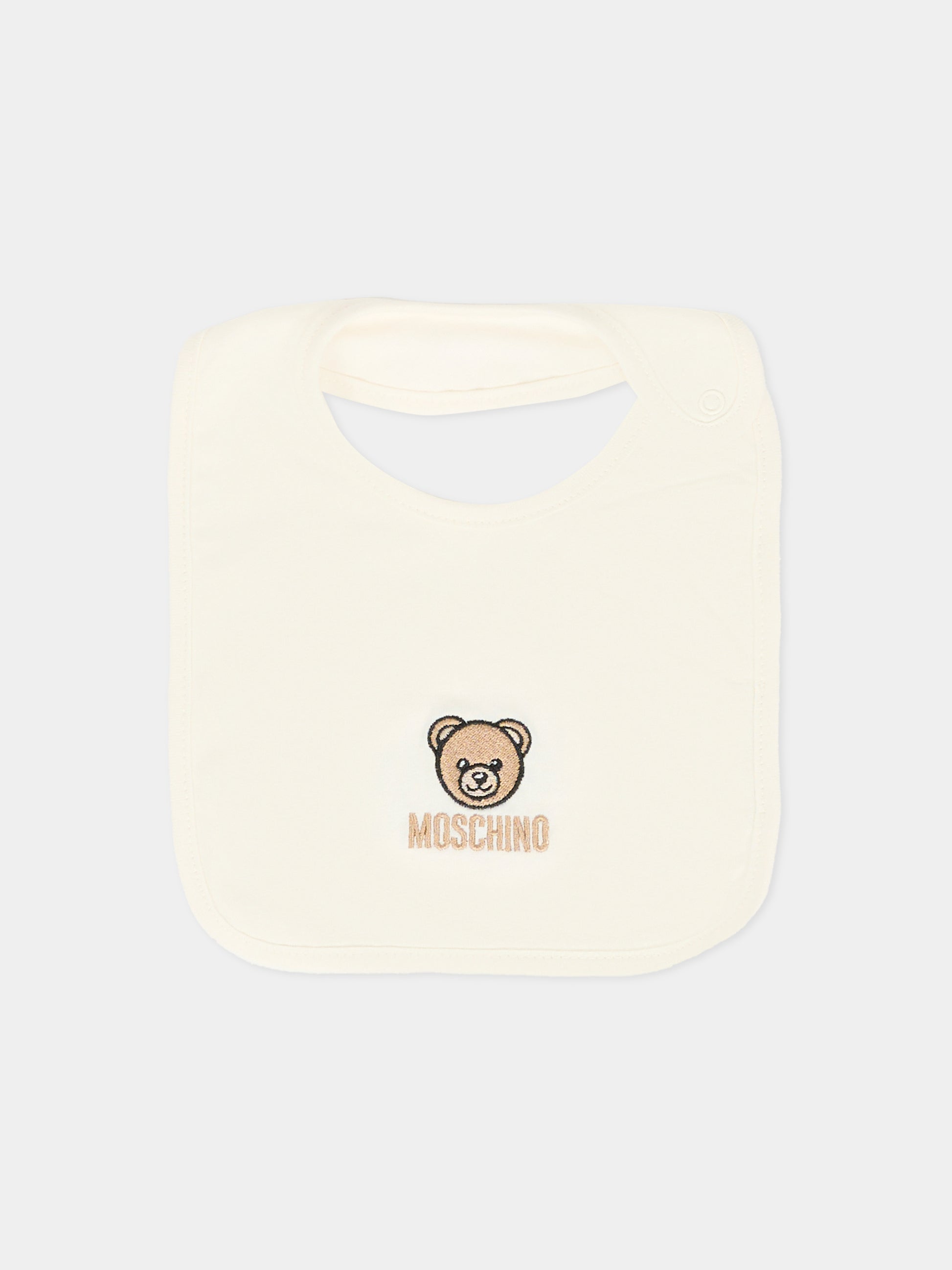 Set tutina avorio per neonati con Teddy Bear,Moschino Kids,MUY08G LCA60 10063