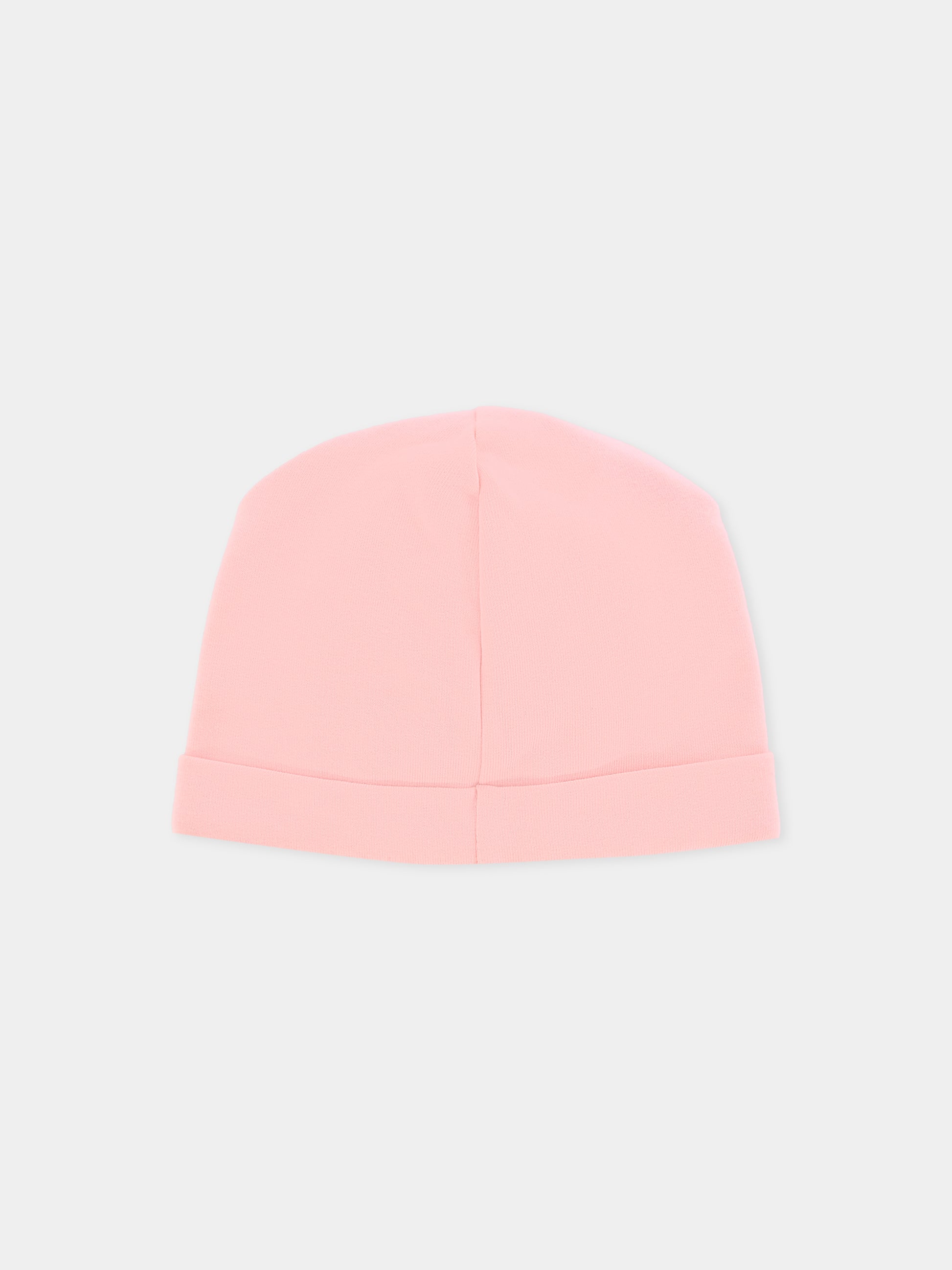 Berretto rosa per neonata con Teddy Bear,Moschino Kids,MXX031 LDA17 50209