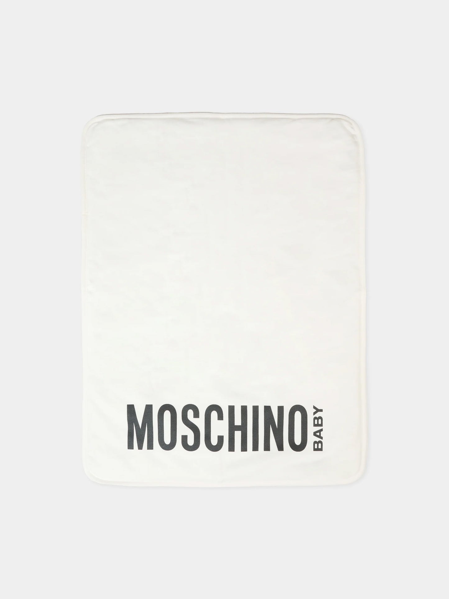 Borsa mamma avorio per neonati con Teddy Bear,Moschino Kids,MXX03D LCA40 10063