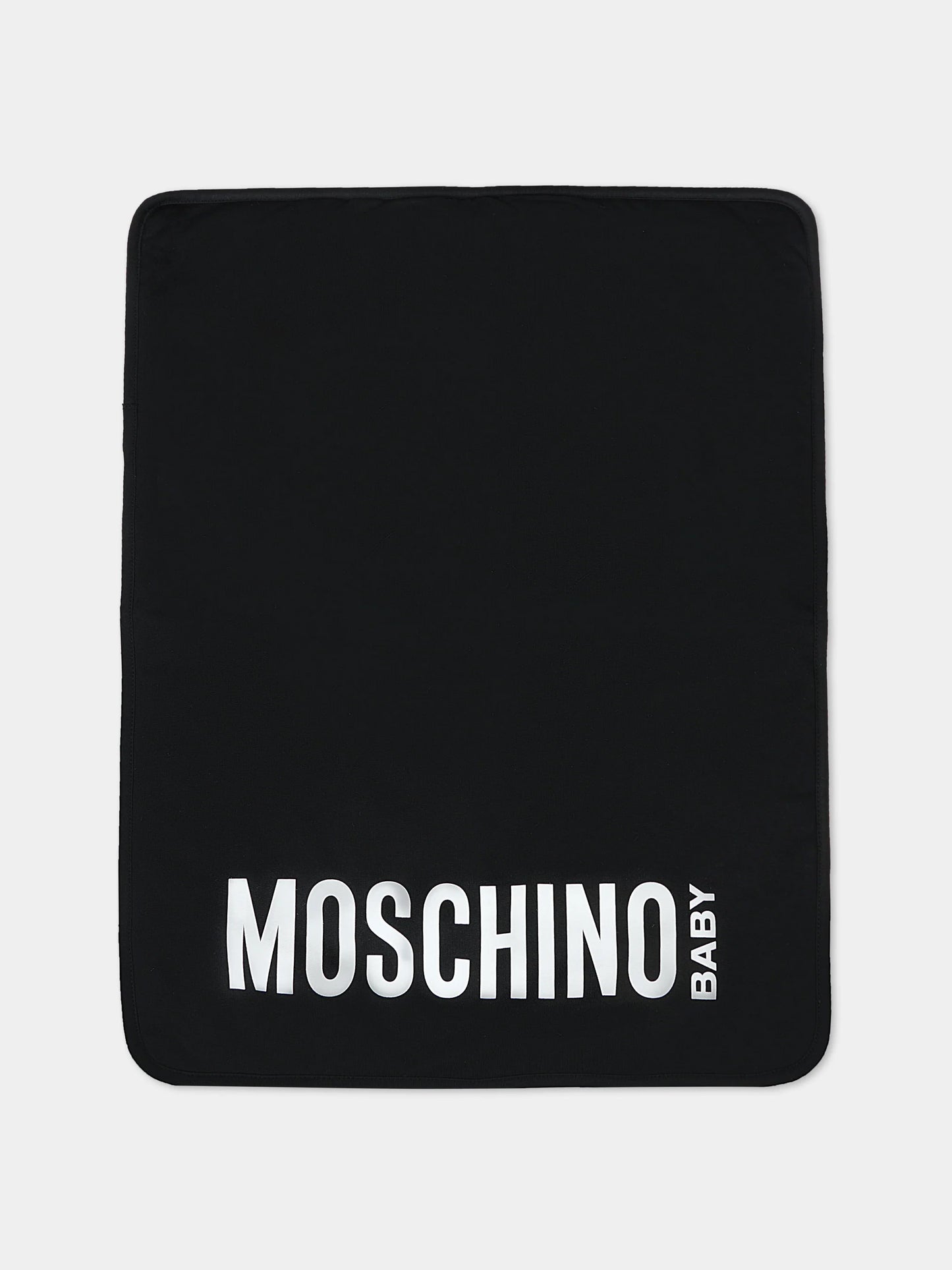 Borsa mamma nera per neonati con Teddy Bear,Moschino Kids,MXX03D LCA40 60100