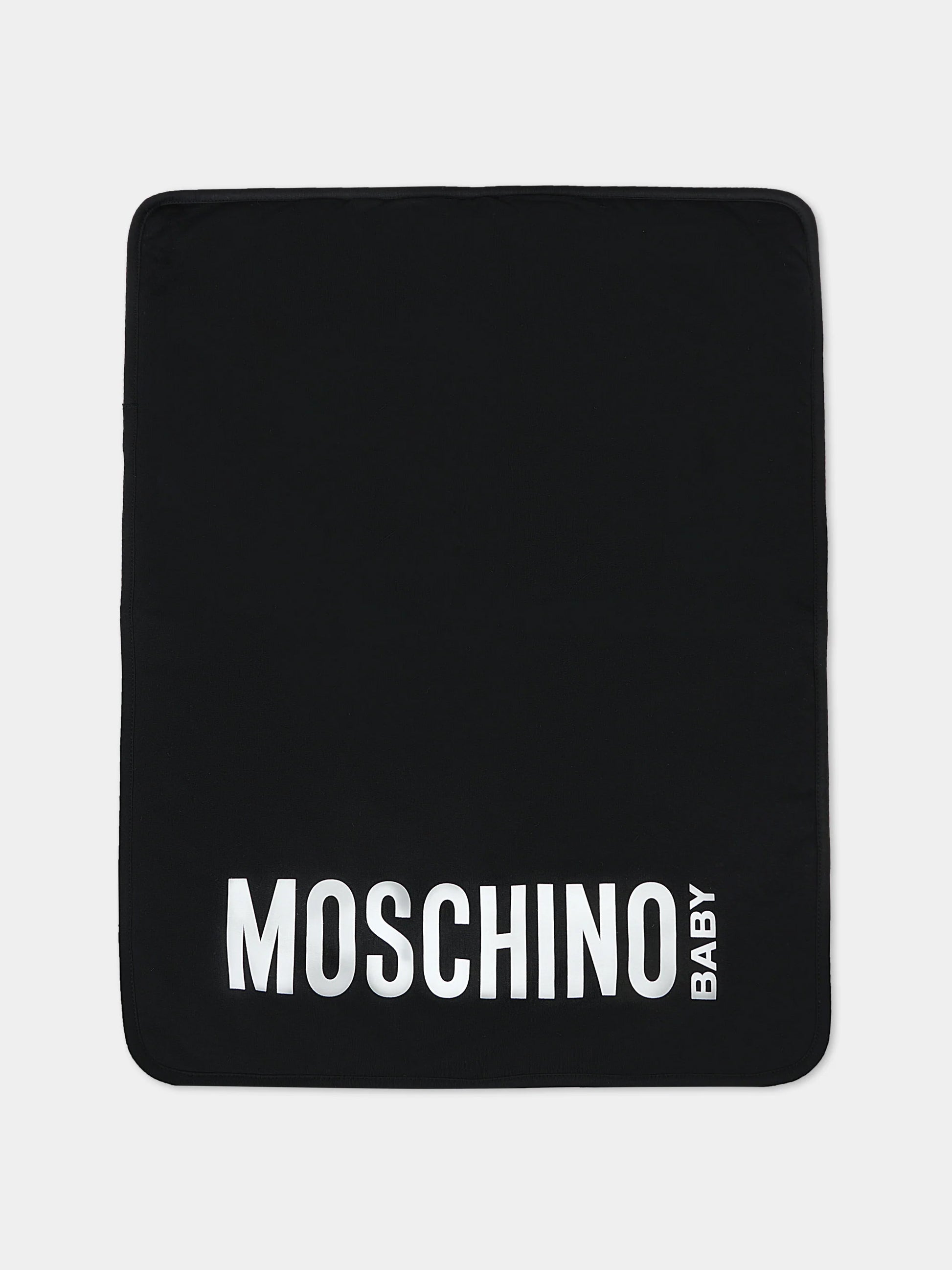 Borsa mamma nera per neonati con Teddy Bear,Moschino Kids,MXX03D LCA40 60100