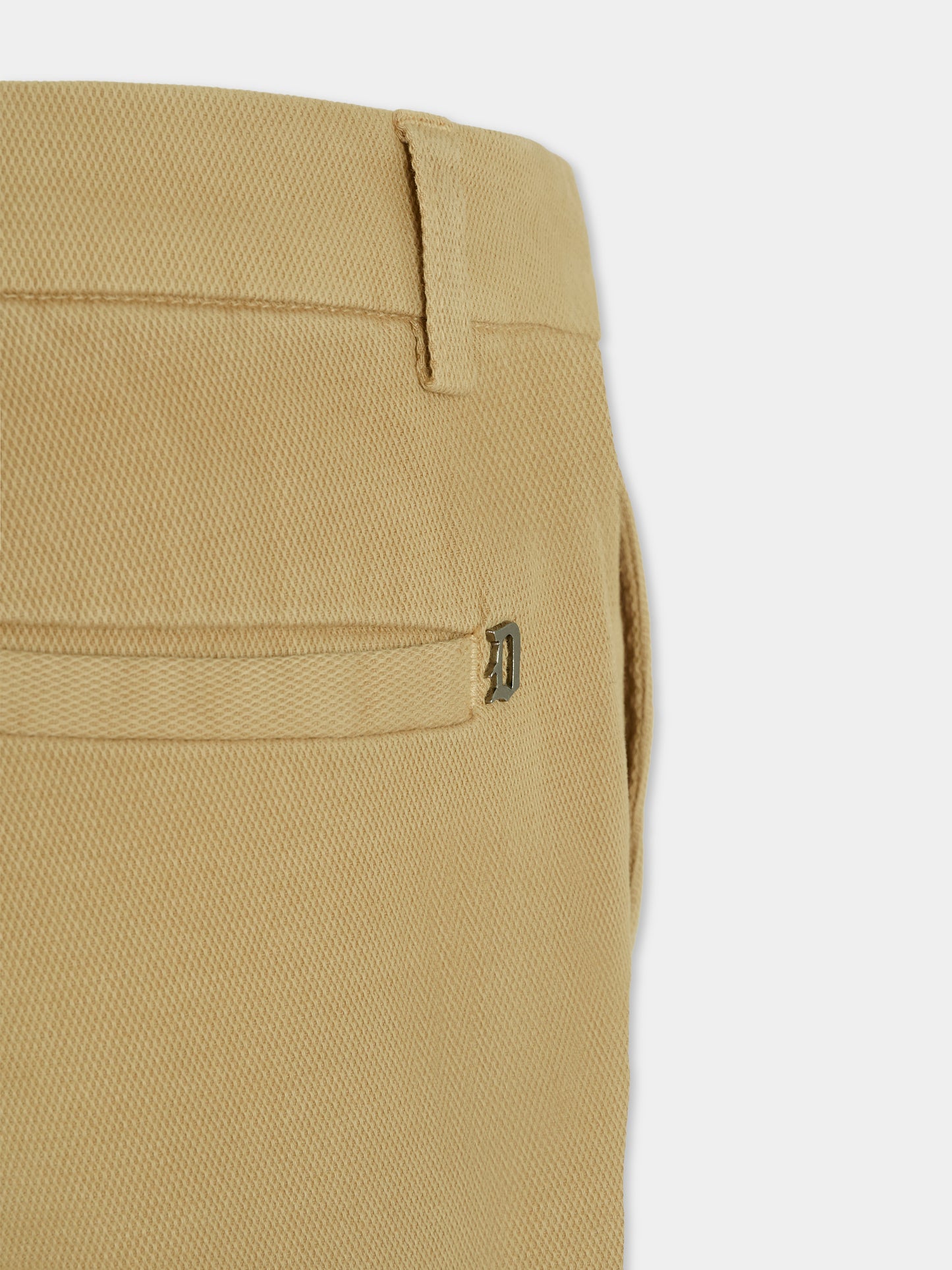 Pantalon beige pour garçon avec logo
