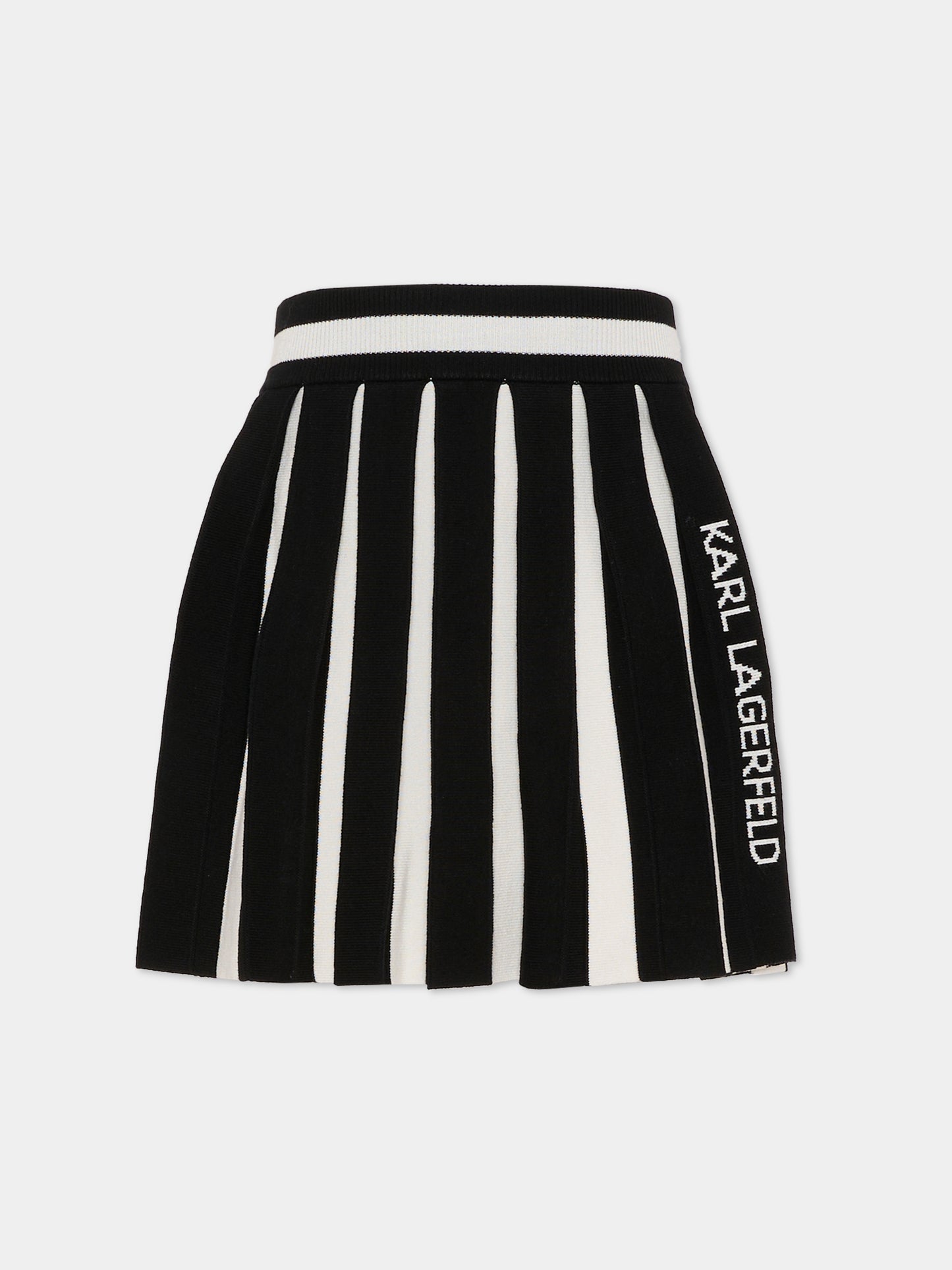 Gonna nera per bambina con logo,Karl Lagerfeld Kids,Z30589 M41