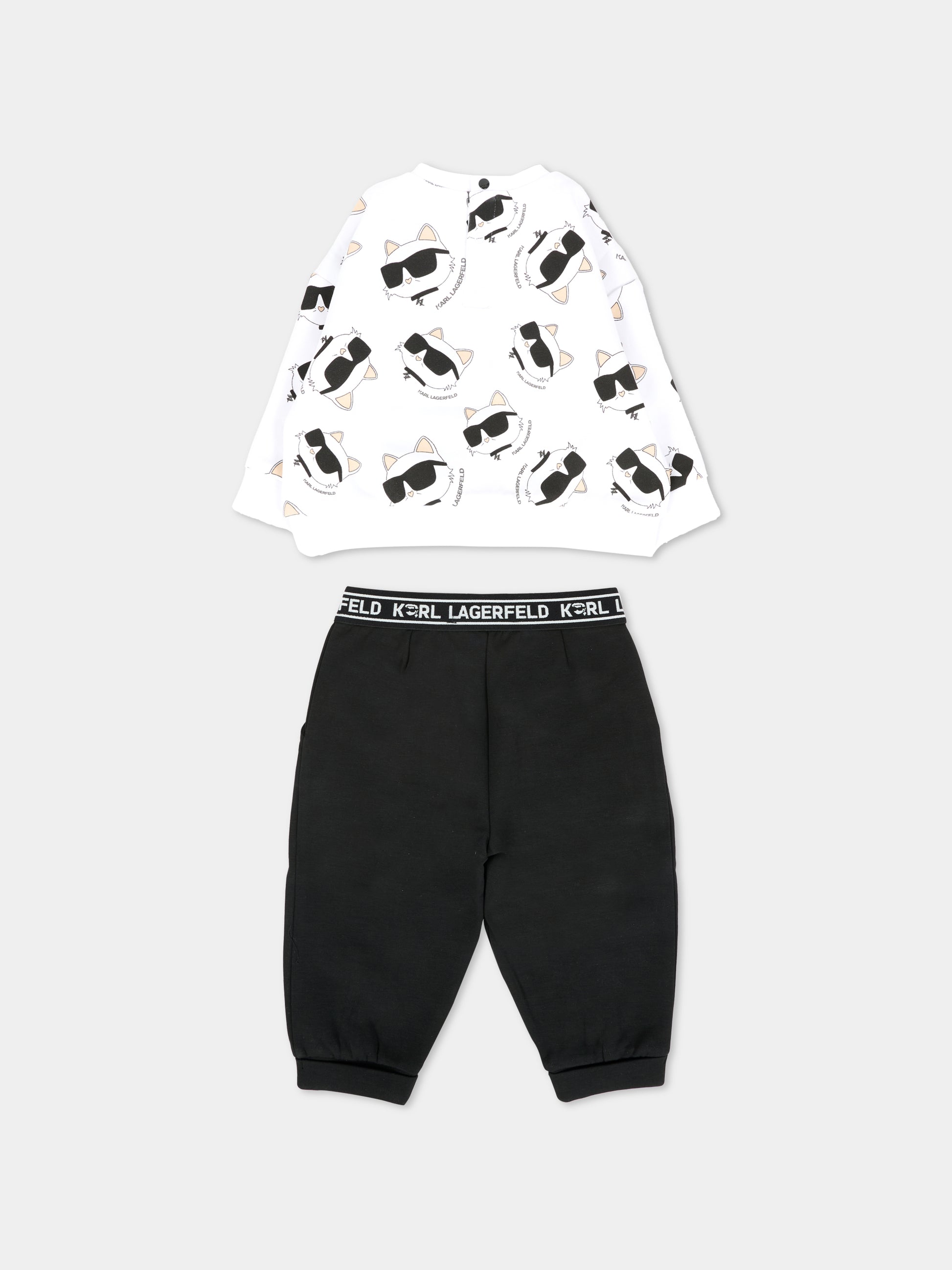 Completo nero per neonata con Choupette,Karl Lagerfeld Kids,Z30656 N50