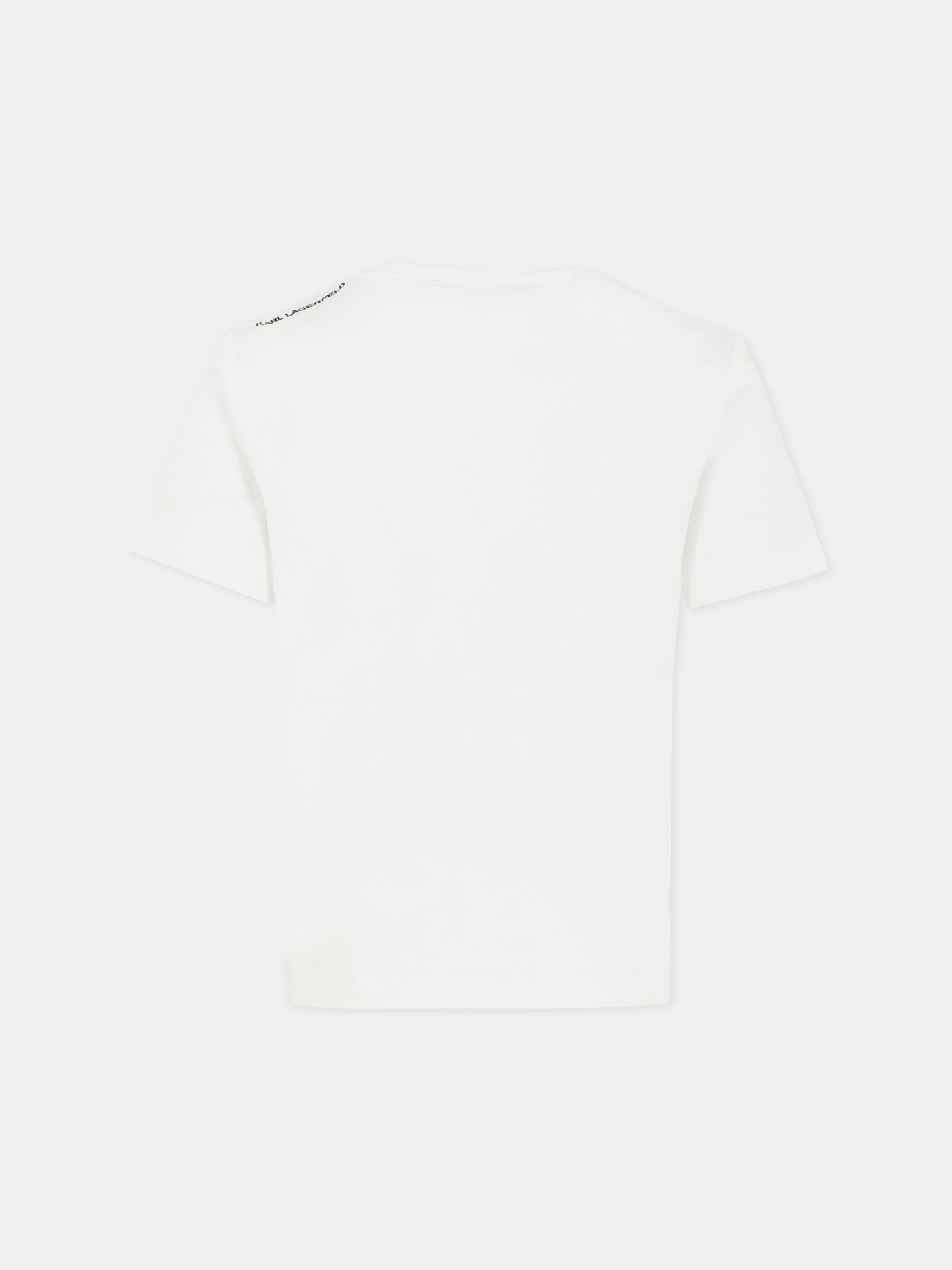 T-shirt bianca per bambini con karl Lagerfeld,Karl Lagerfeld Kids,Z30957 10P