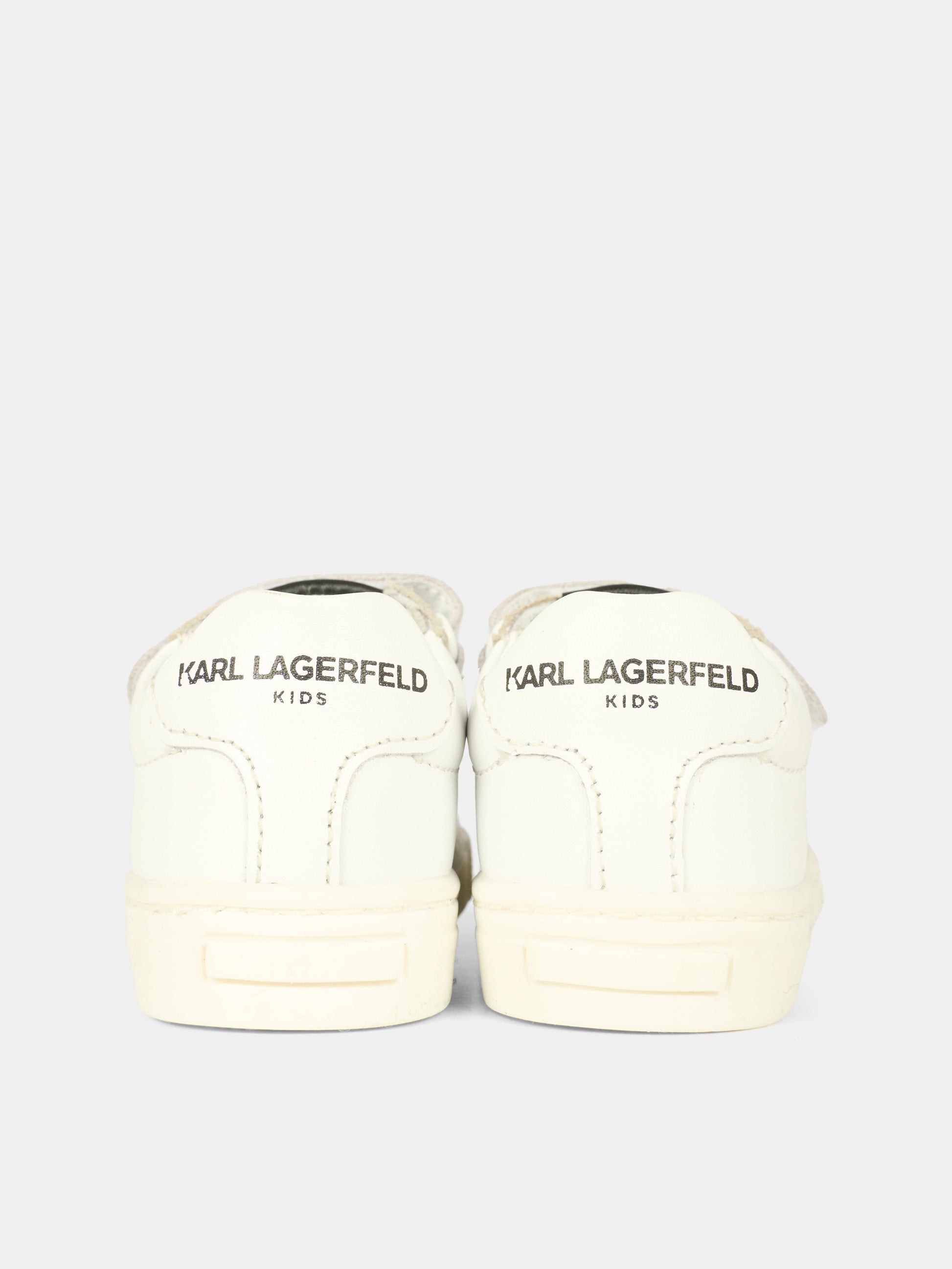 Sneakers bianche per neonati e bambini con Karl,Karl Lagerfeld Kids,Z30991 10P