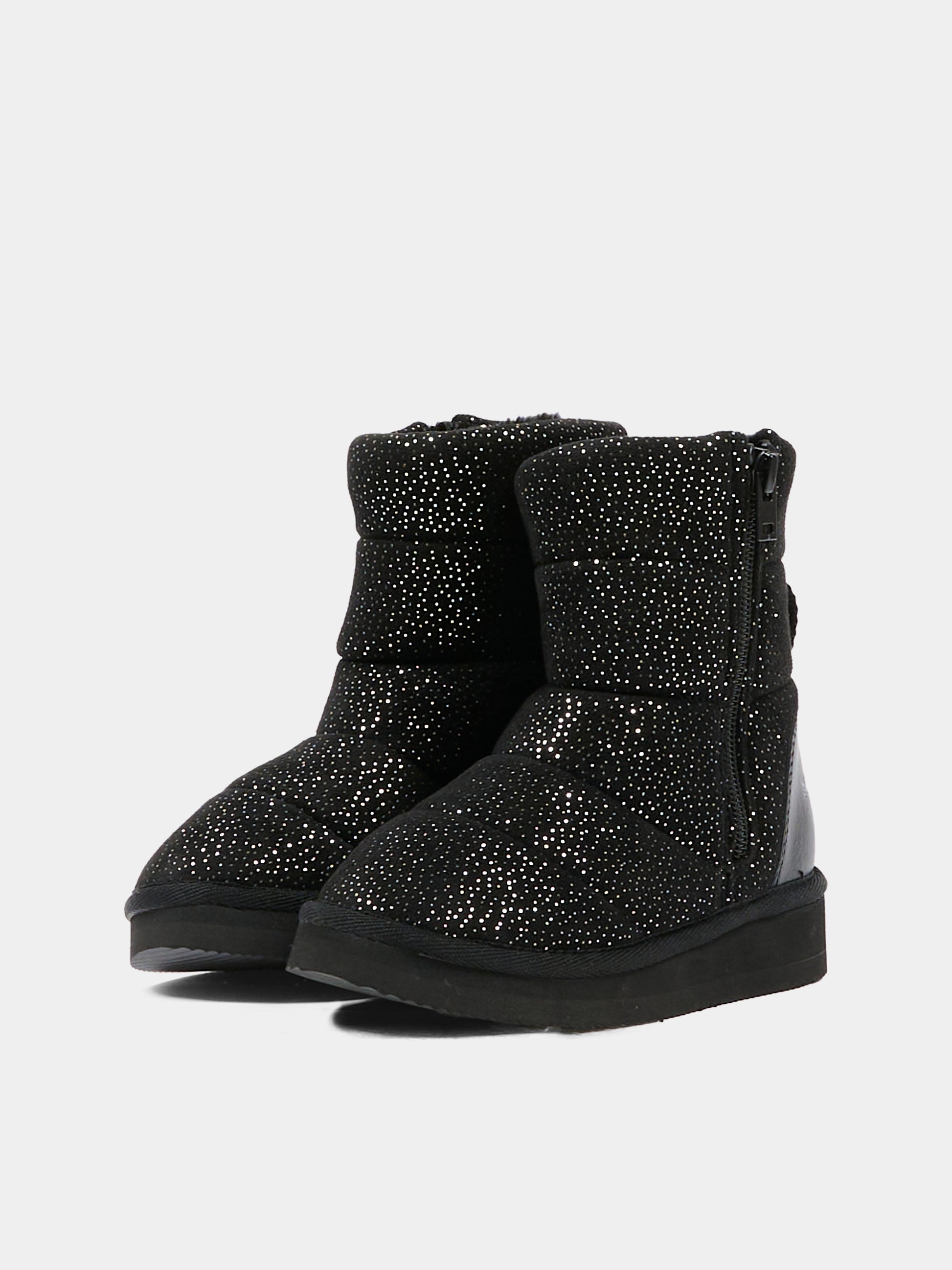 Stivali da neve neri per bambina con logo,Karl Lagerfeld Kids,Z30992 09B