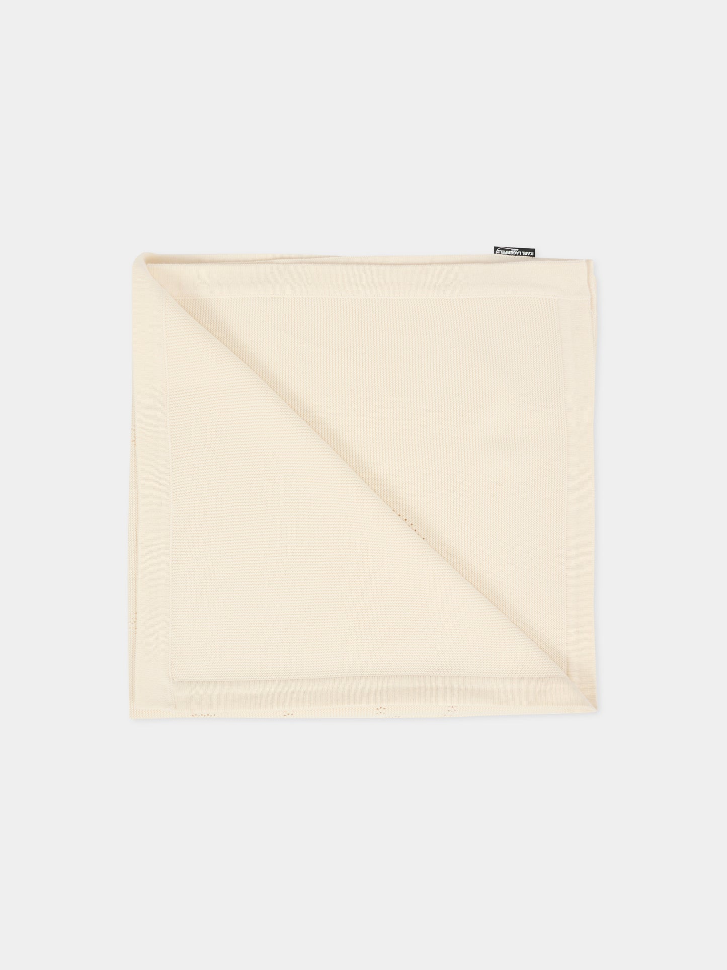 Coperta beige per neonati con Choupette e Karl Lagerfeld,Karl Lagerfeld Kids,Z30995 195