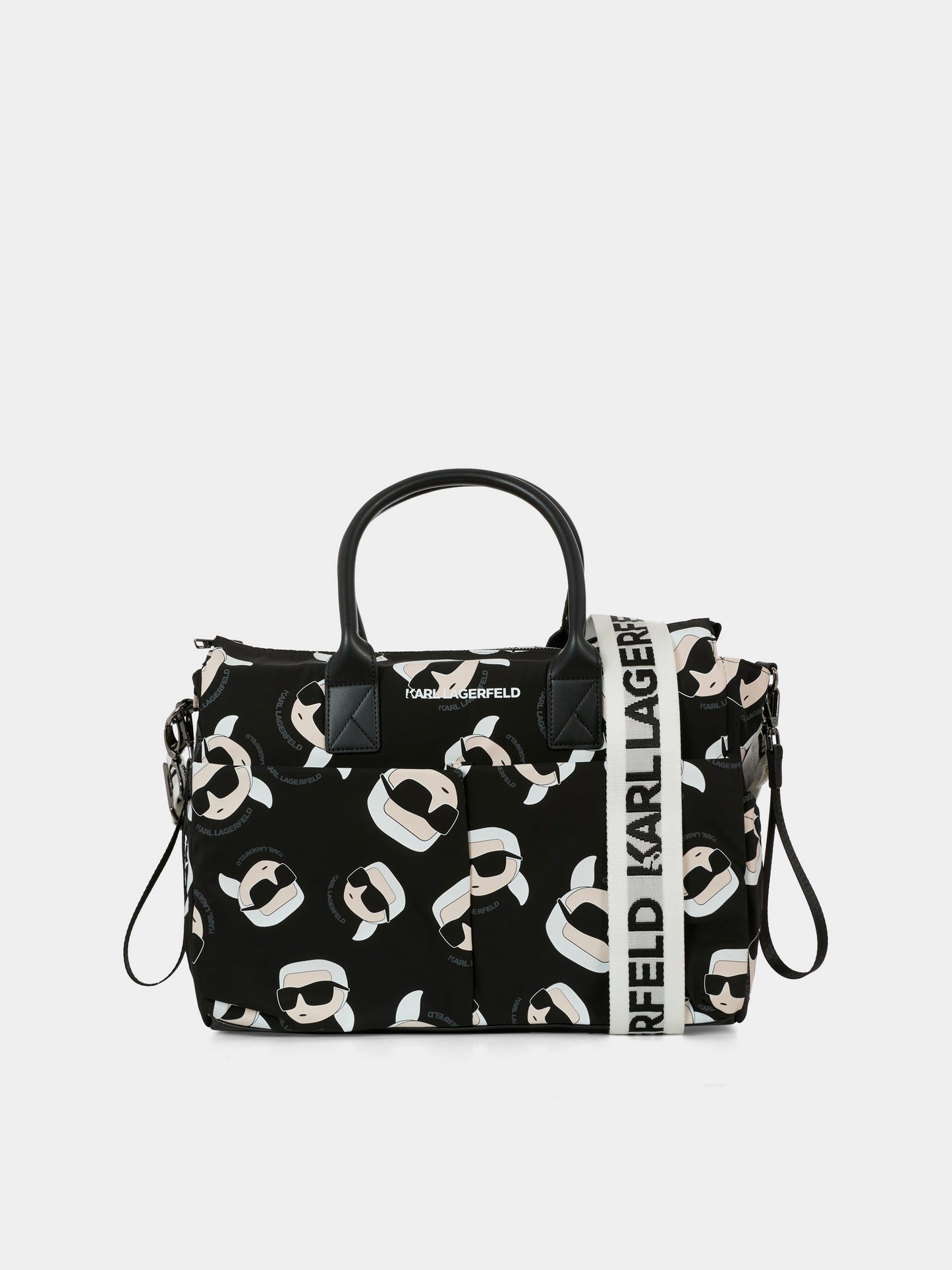 Borsa mamma nera per neonati con Karl Lagerfeld,Karl Lagerfeld Kids,Z30998 09B