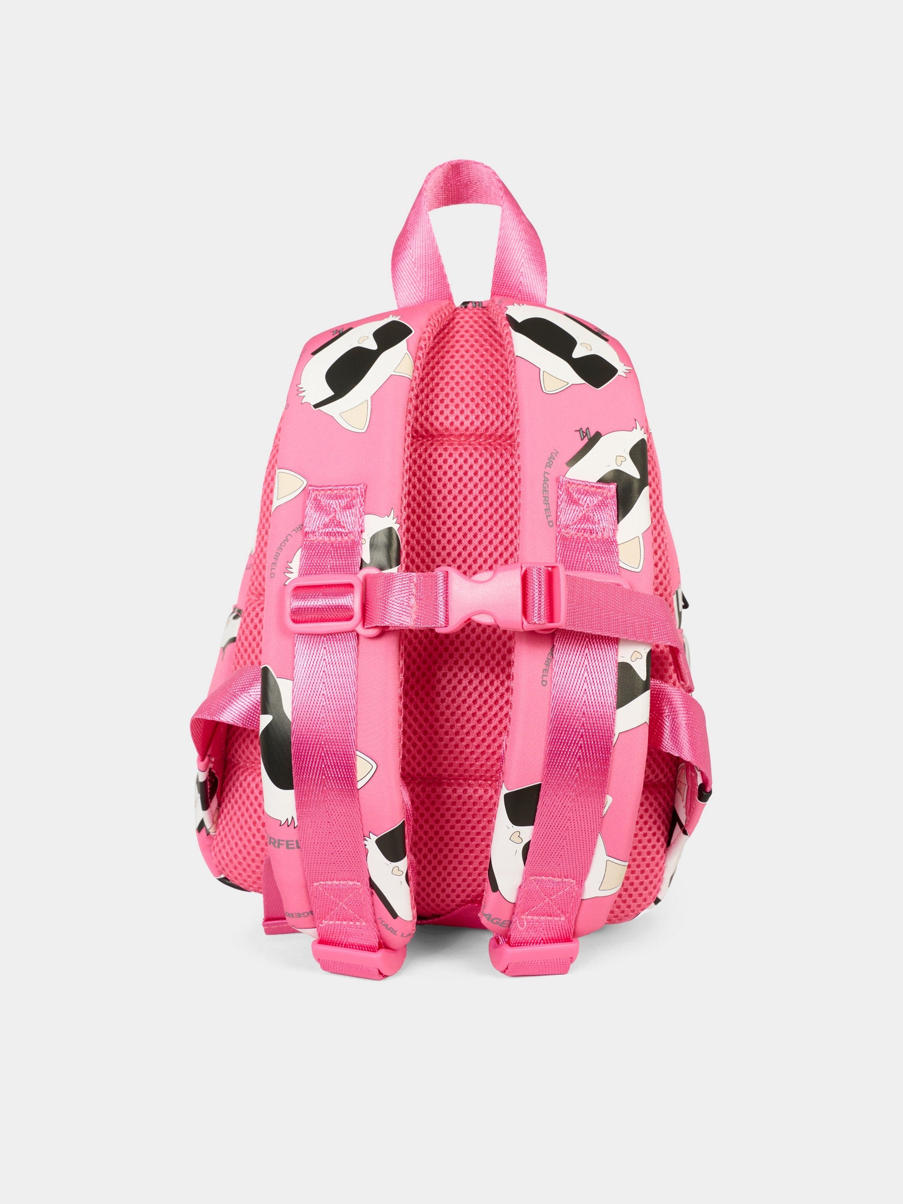 Zaino fucsia per neonata con Choupette,Karl Lagerfeld Kids,Z31005 48V