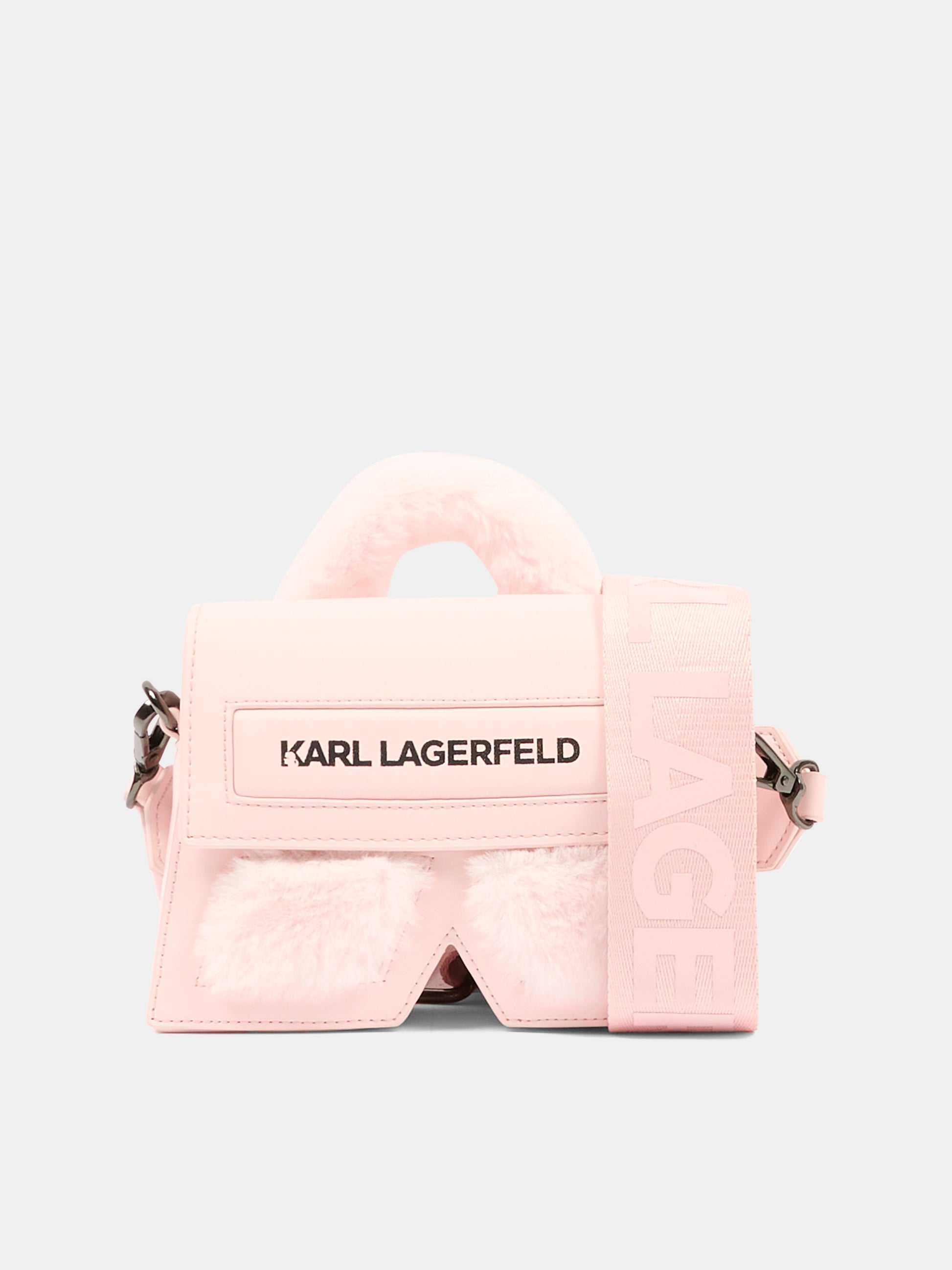 Borsa IKON K rosa per bambina con logo,Karl Lagerfeld Kids,Z31015 47P