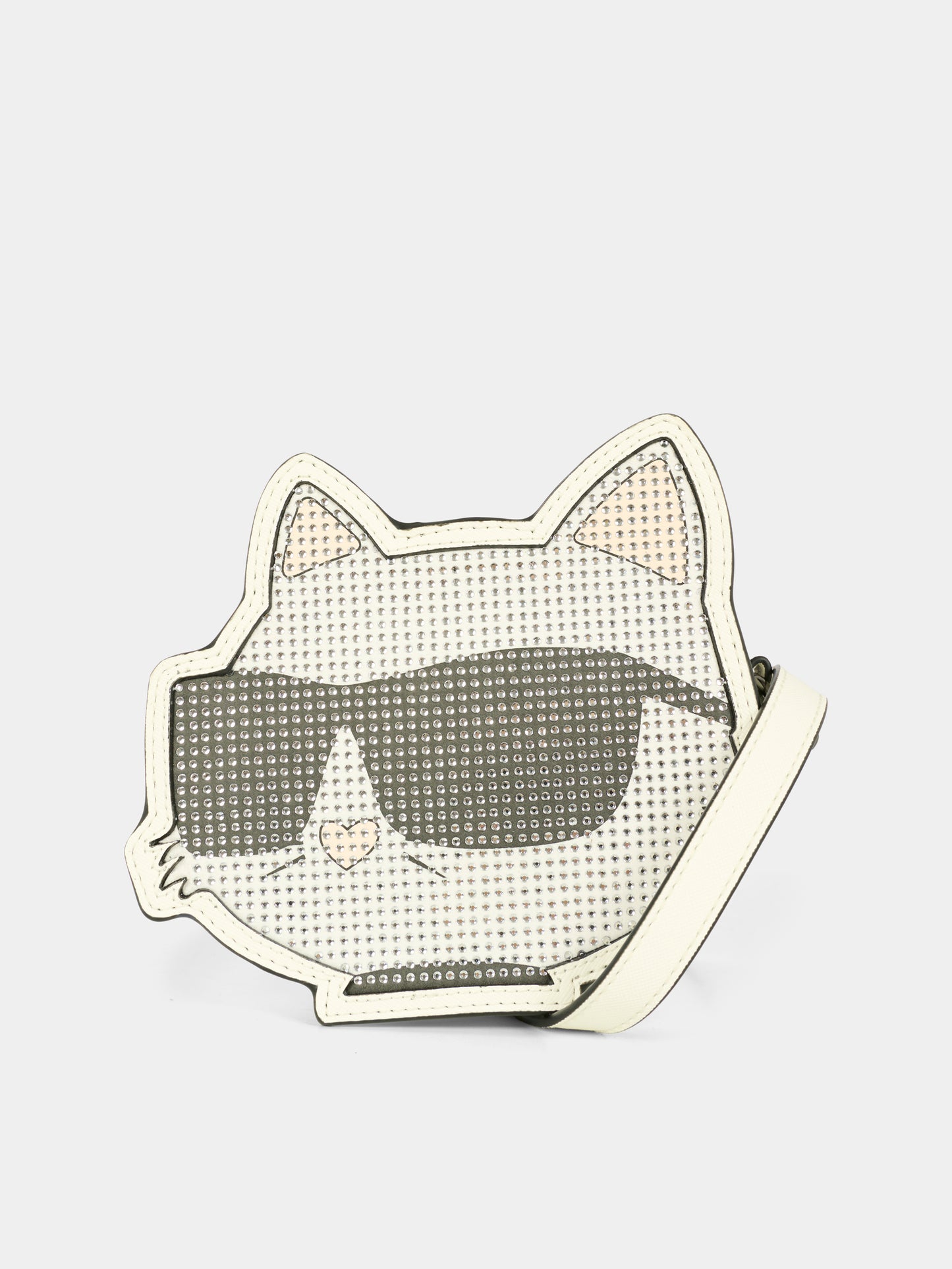 Borsa bianca per bambina con Choupette,Karl Lagerfeld Kids,Z31021 10P