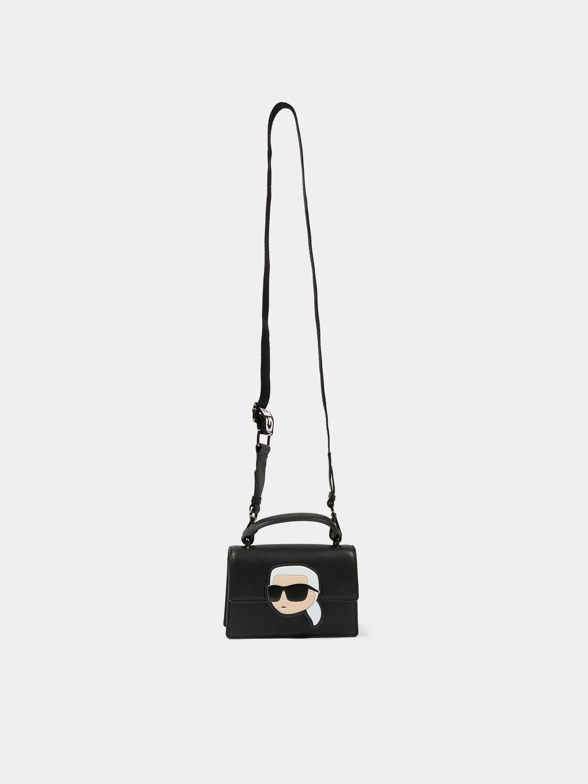 Borsa nera per bambina con Karl Lagerfeld,Karl Lagerfeld Kids,Z31024 09B