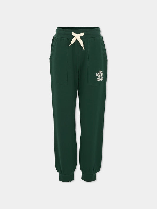Pantaloni verdi per bambino con logo,Timberland,T60566 672