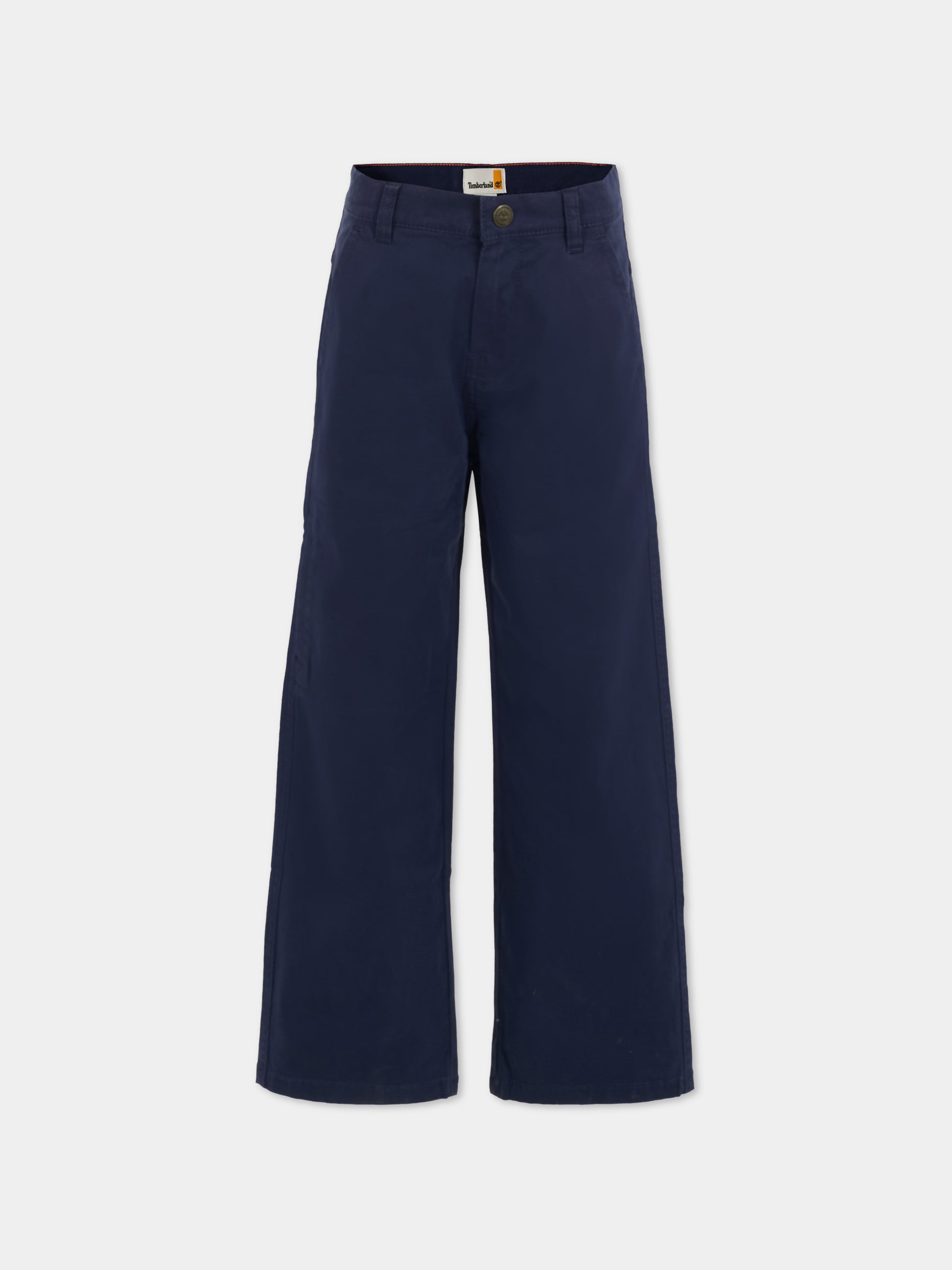 Pantaloni blu per bambino con patch,Timberland,T60575 85T